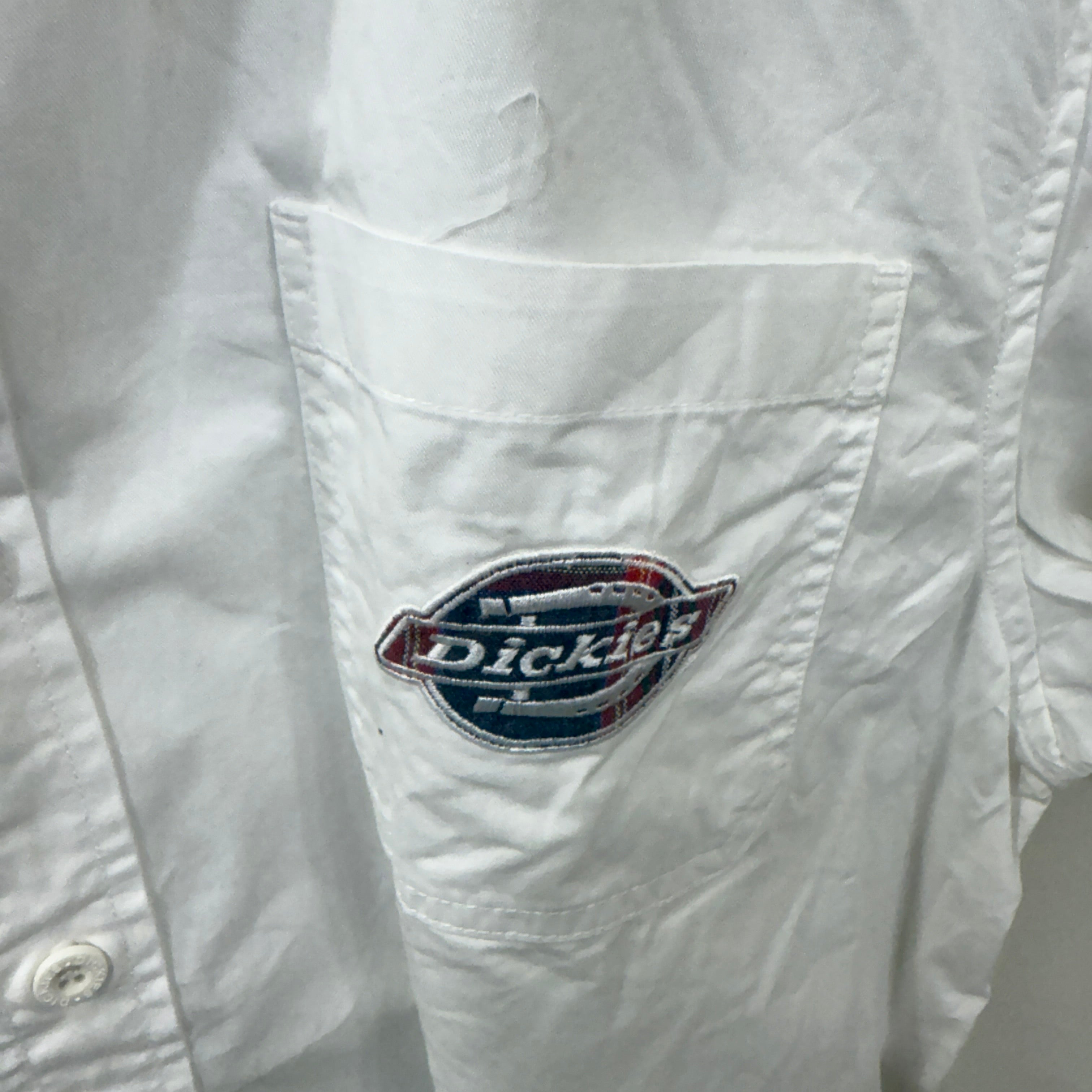 Dickies Half Sleeves White Shirt