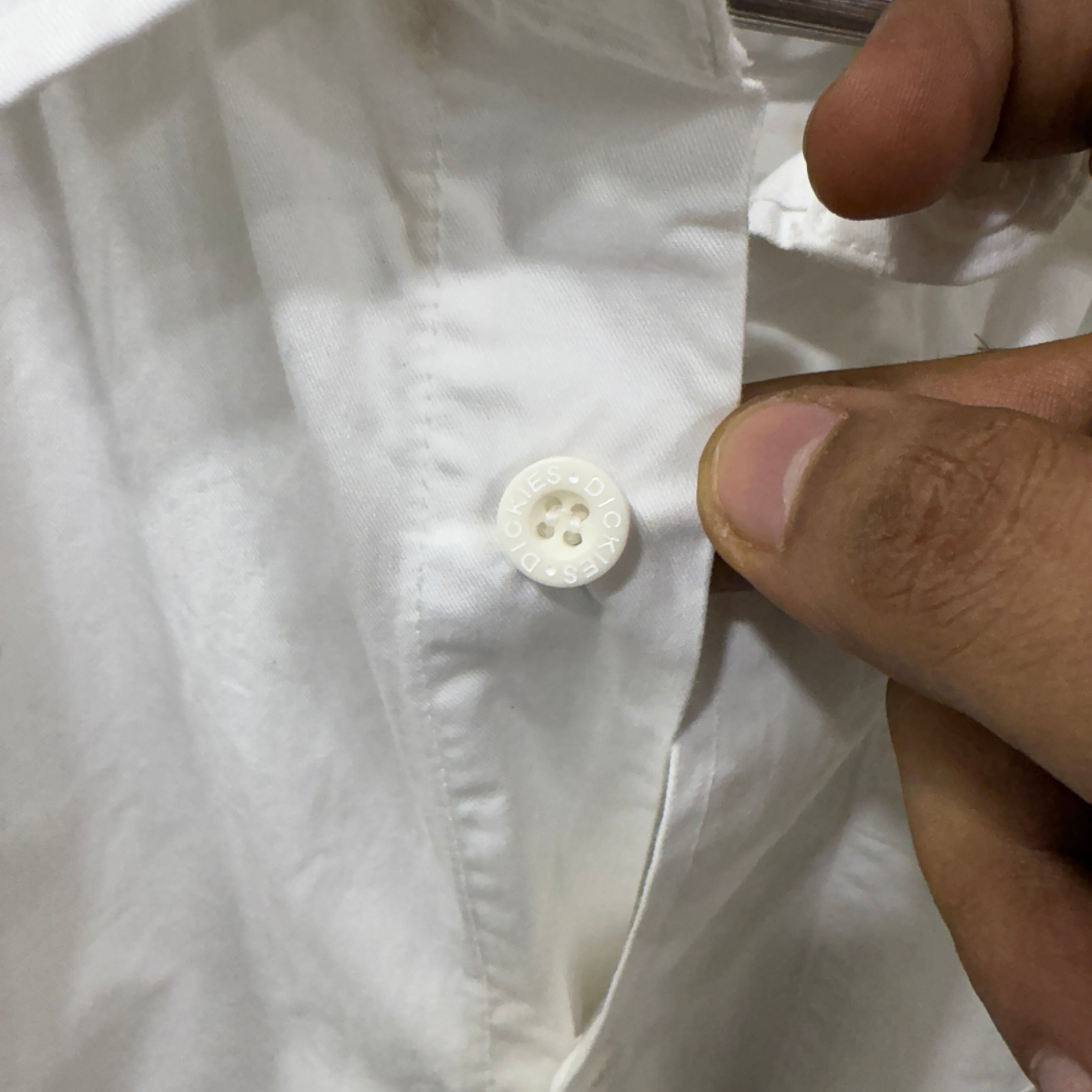 Dickies Half Sleeves White Shirt