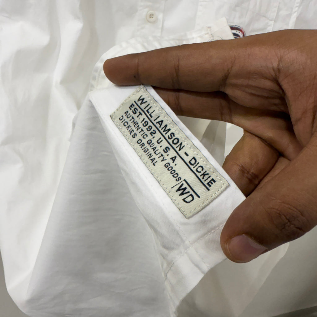 Dickies Half Sleeves White Shirt