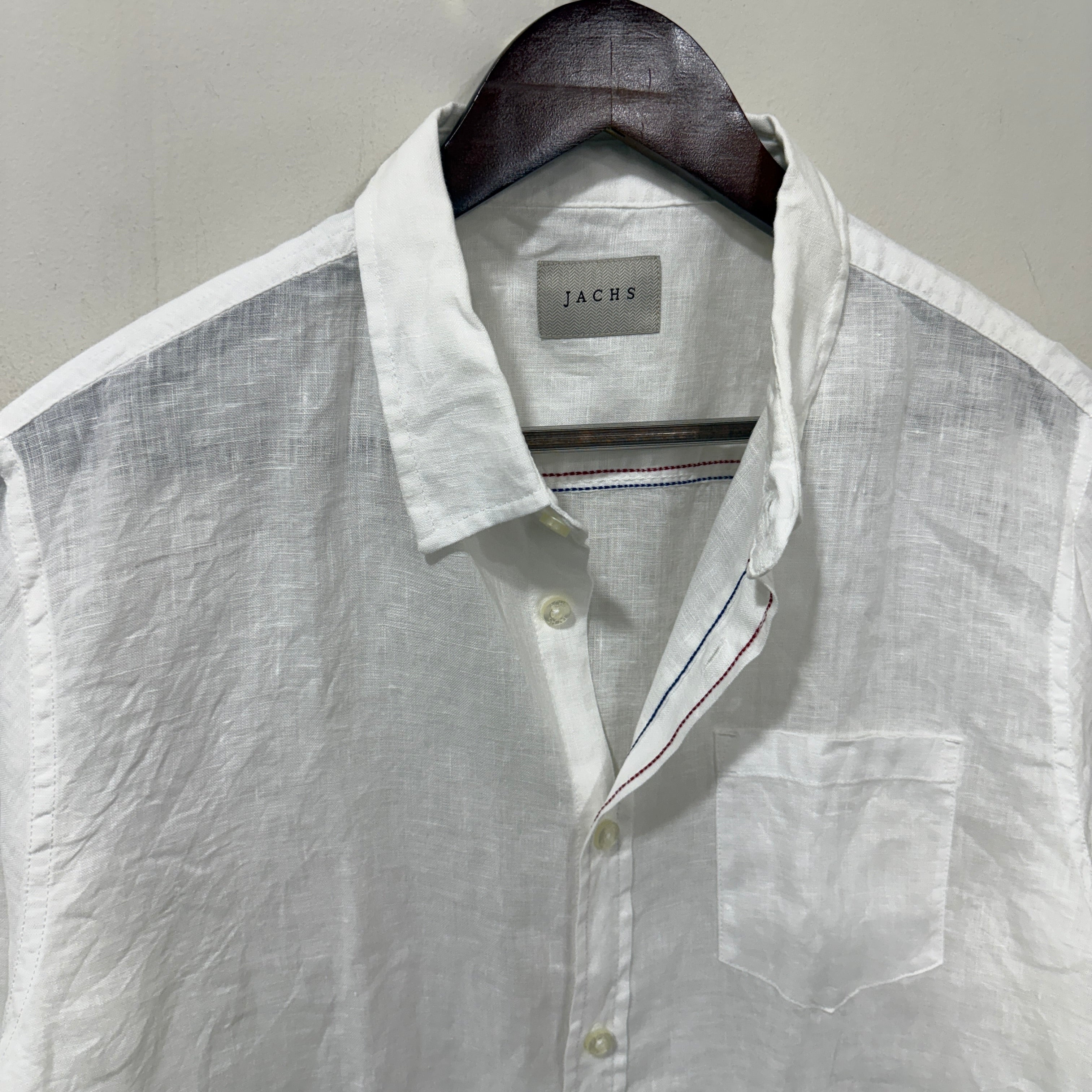 Jachs White Linen Shirt