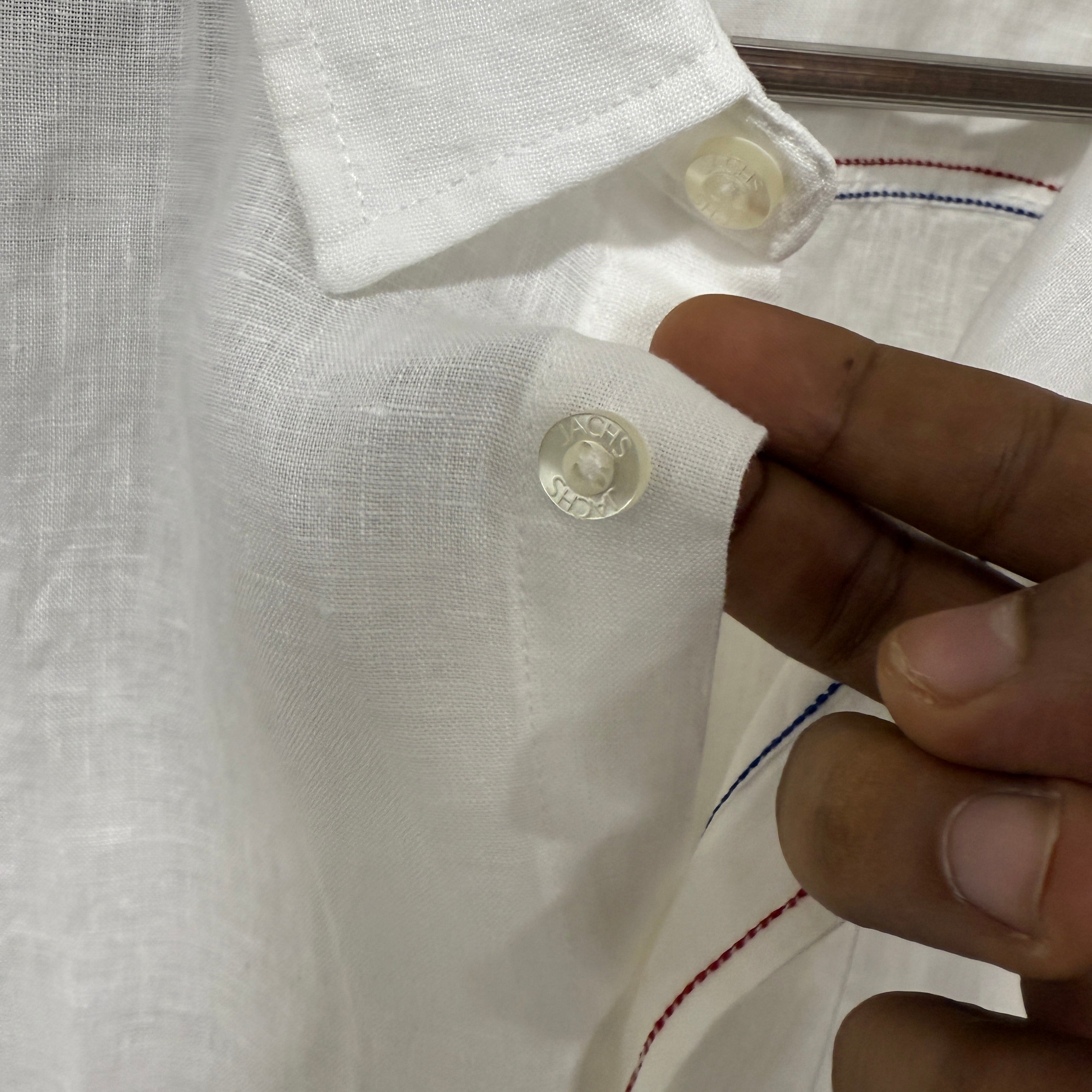 Jachs White Linen Shirt