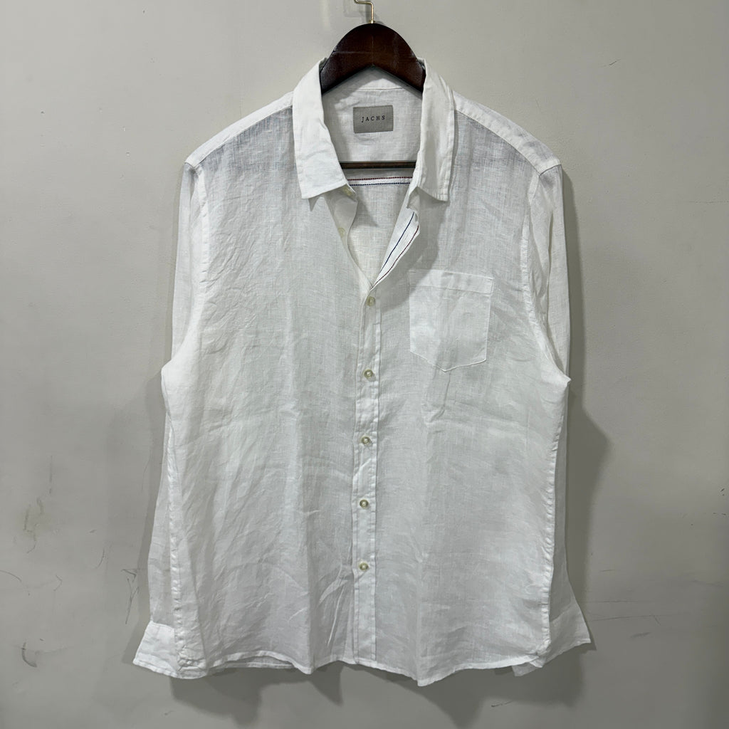 Jachs White Linen Shirt