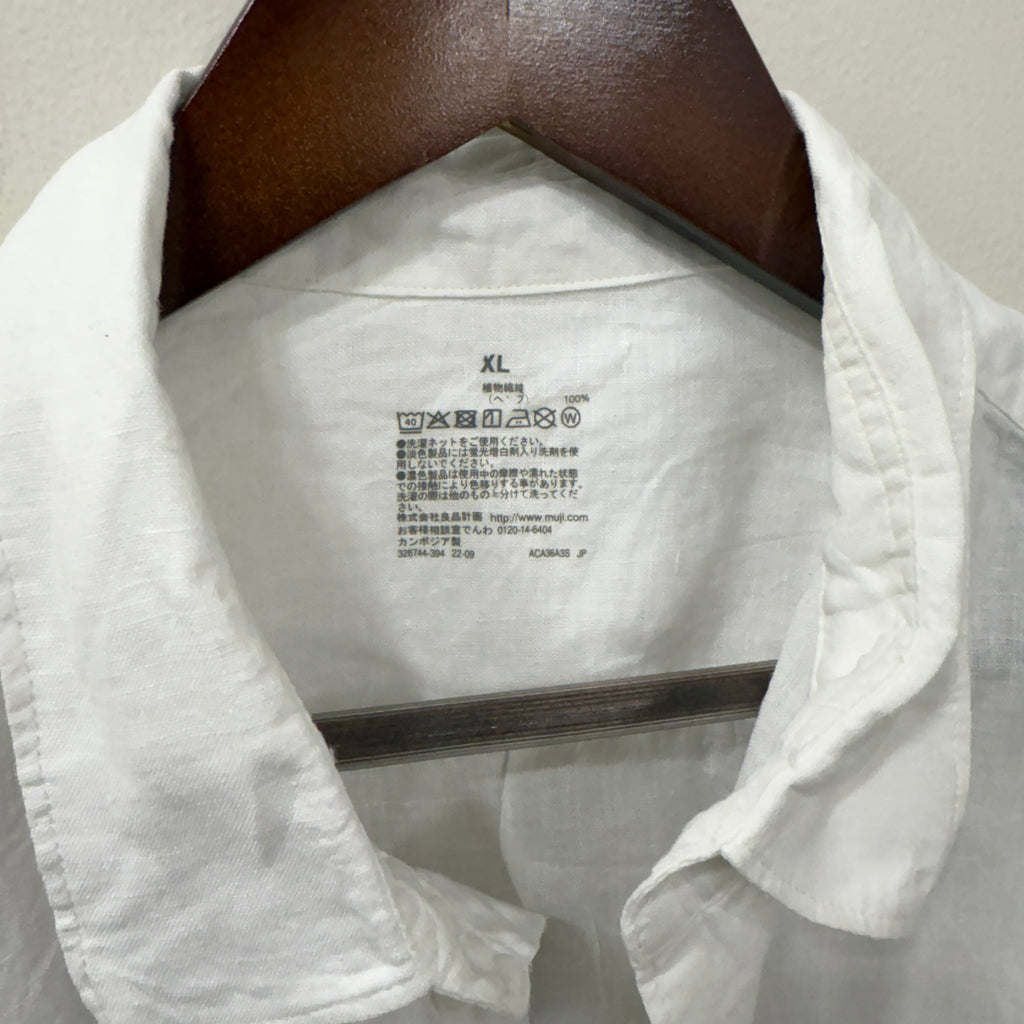 Muji Linen white shirt