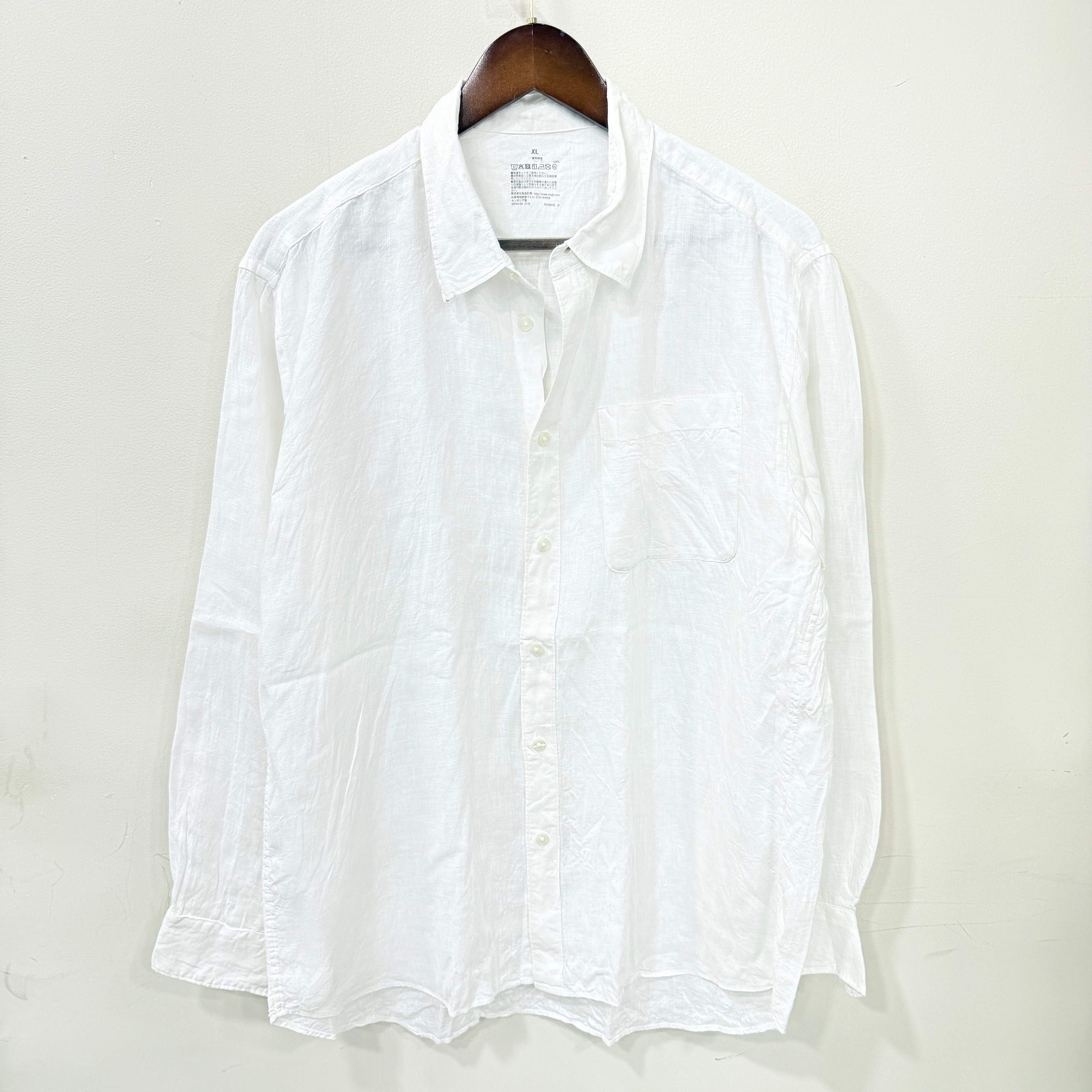 Muji Linen white shirt