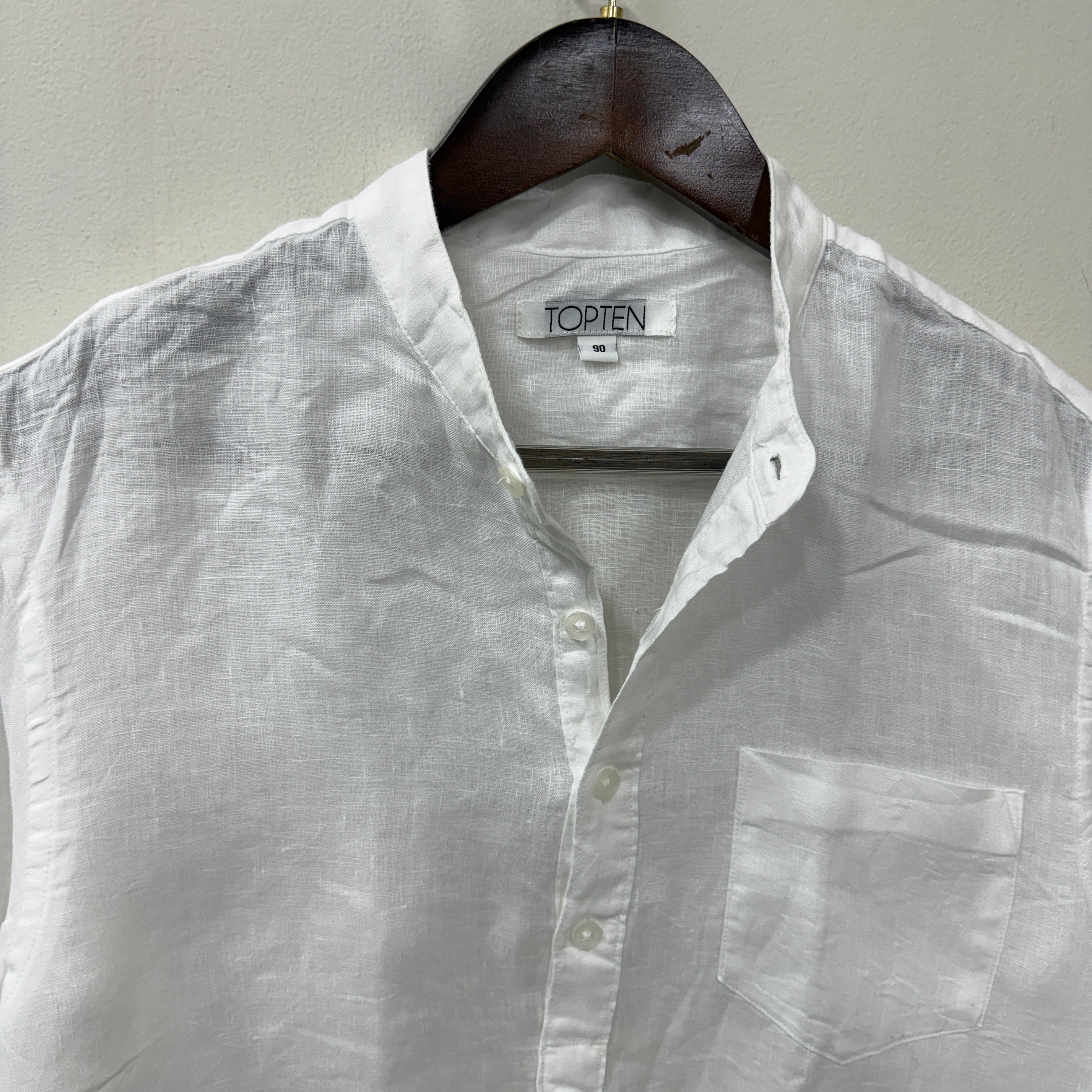 Topten white linen shirt
