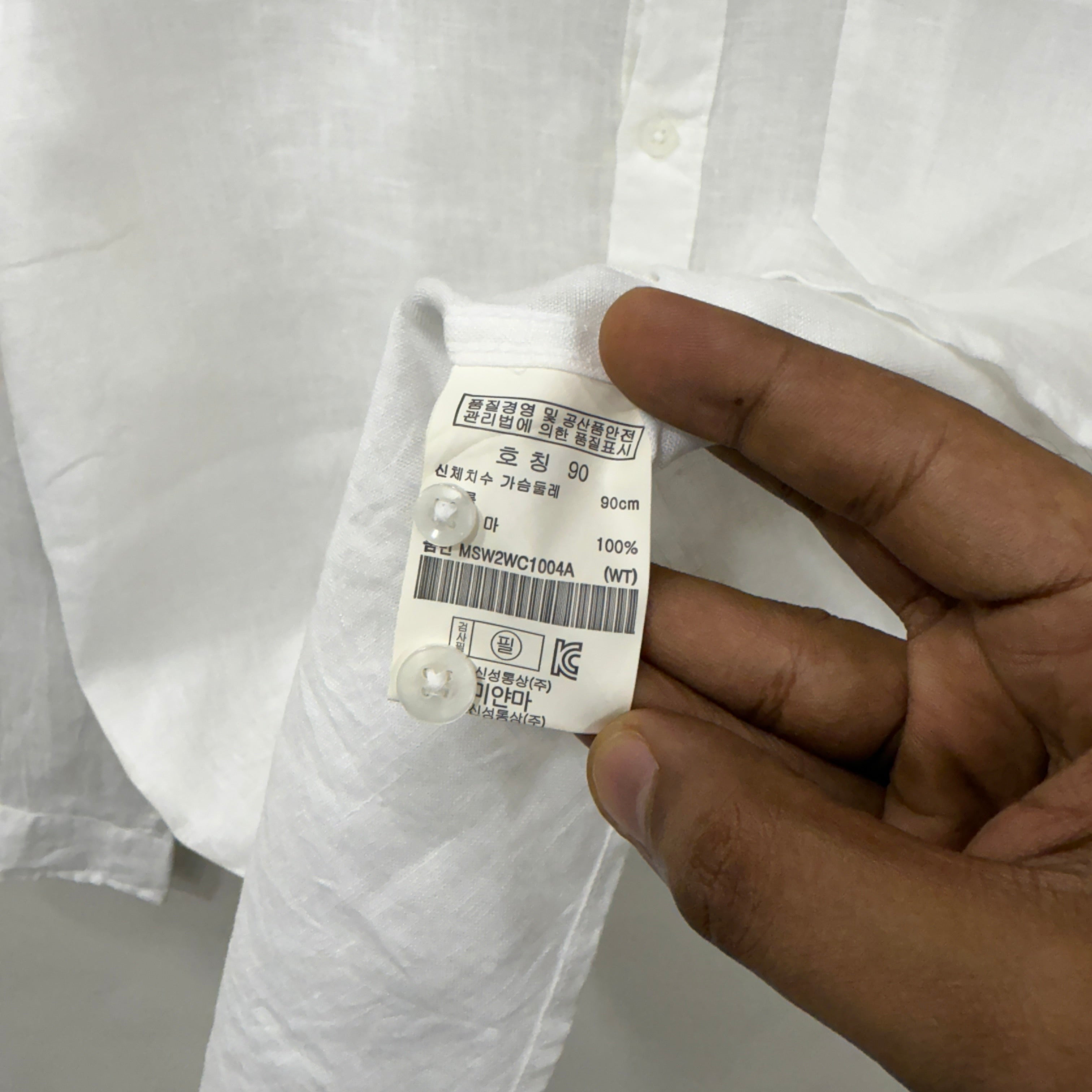 Topten white linen shirt
