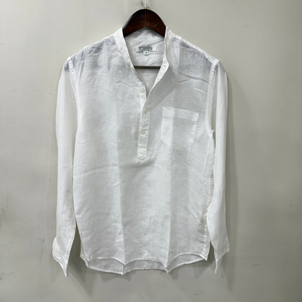 Topten white linen shirt
