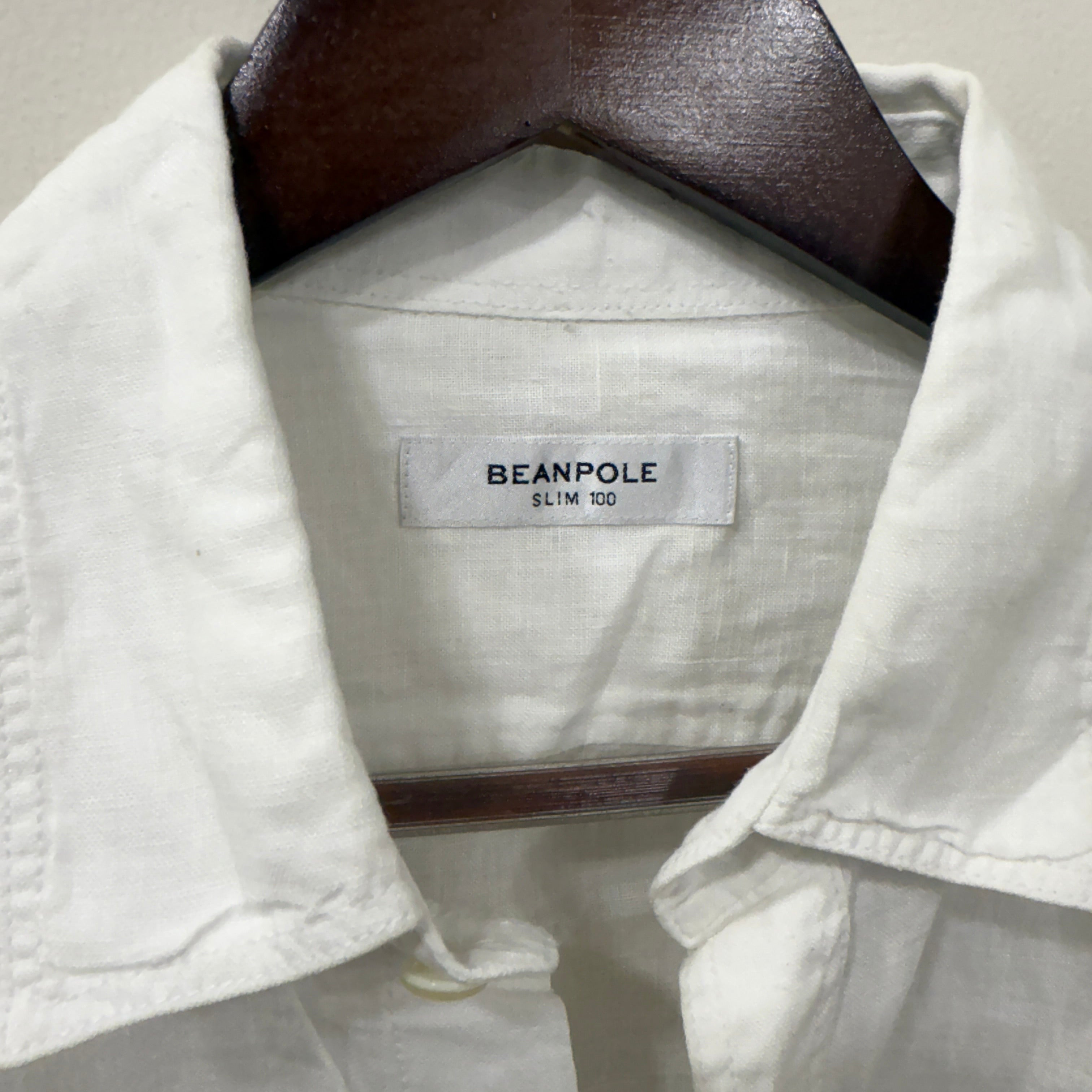 Beanpole olive green linen shirt