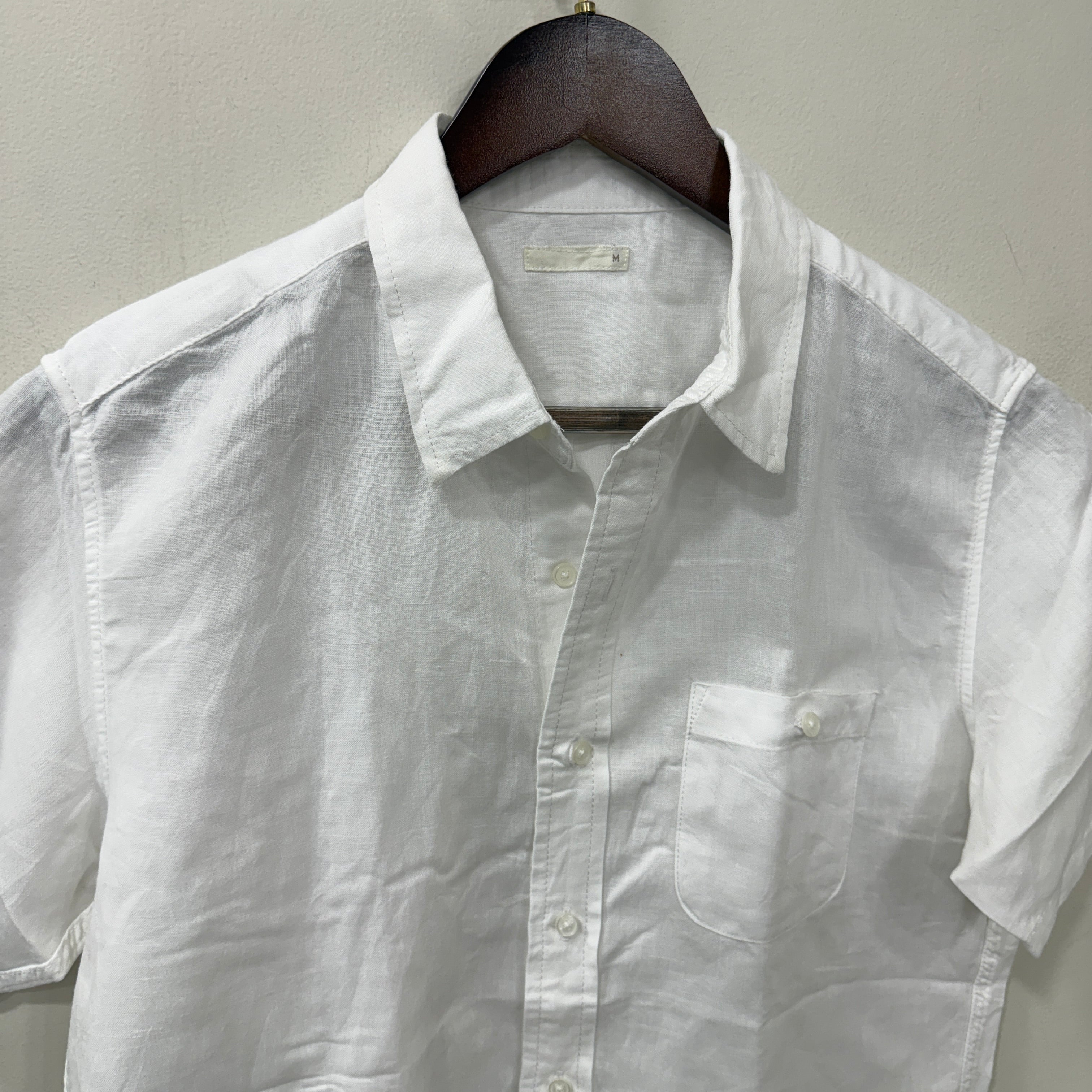 Muji linen half sleeve shirt