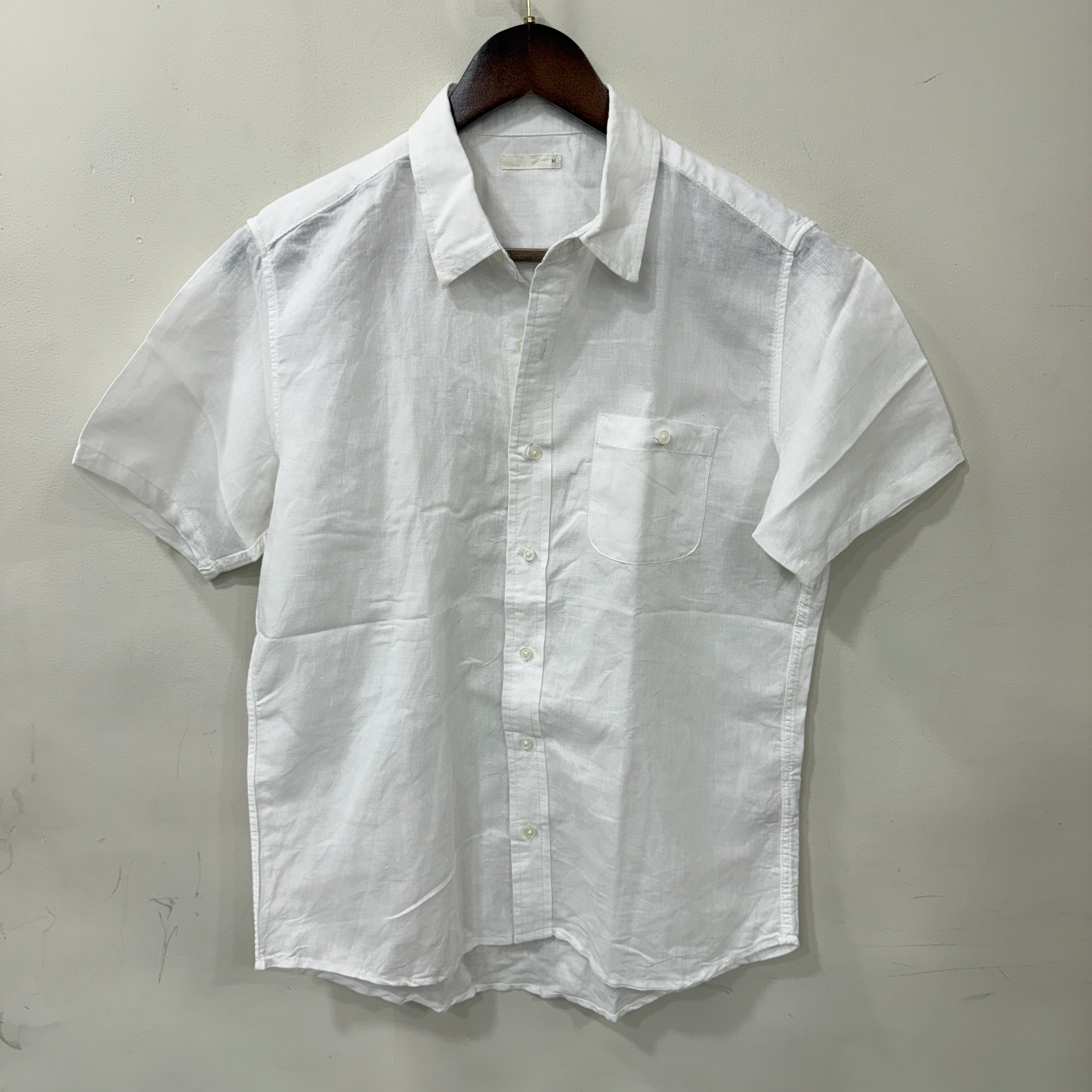 Muji linen half sleeve shirt