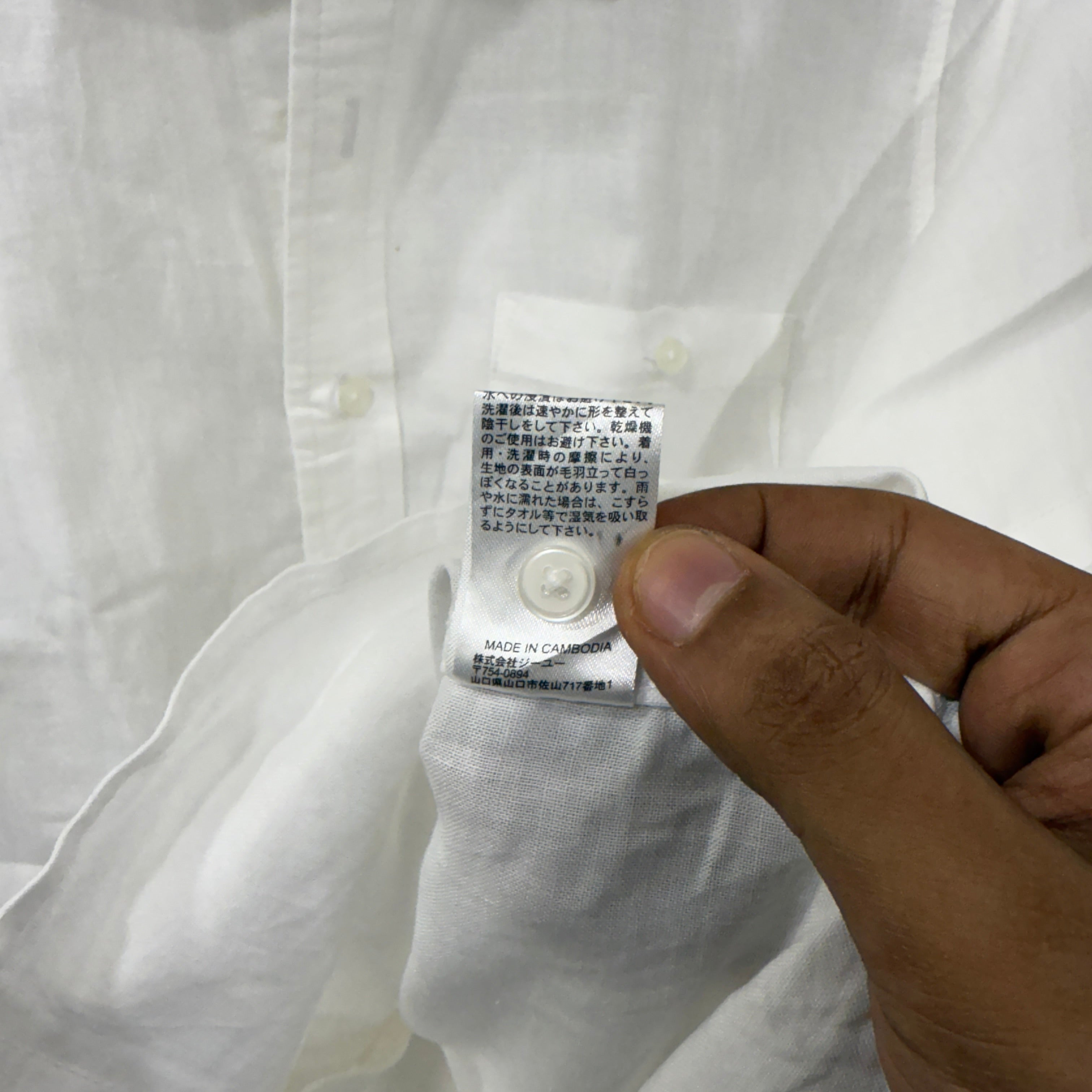 Muji linen half sleeve shirt