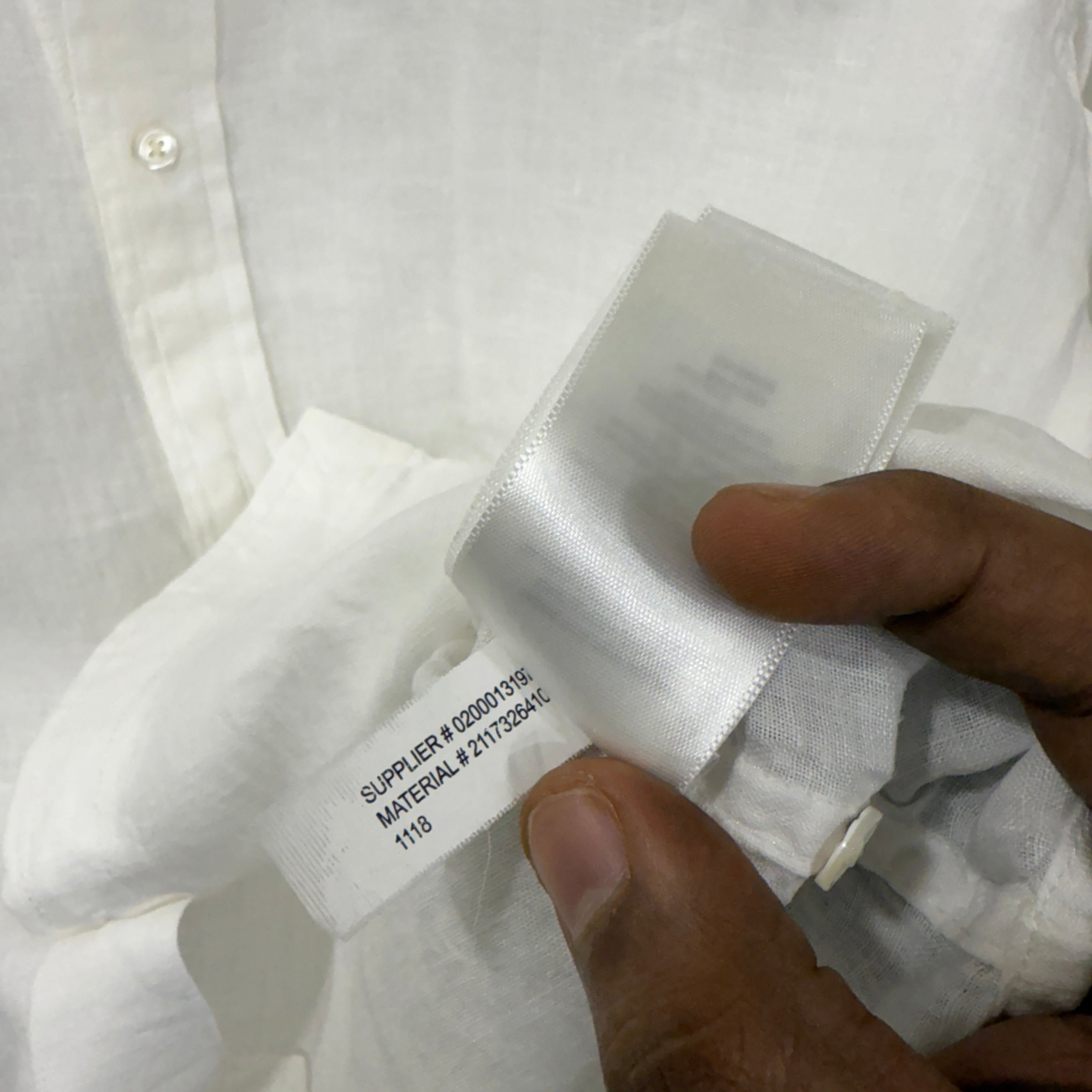 Ralph lauren white linen shirt