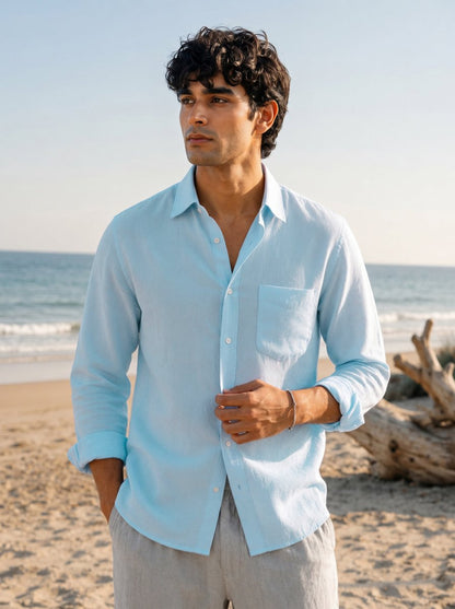 Uniqlo 100% linen shirt