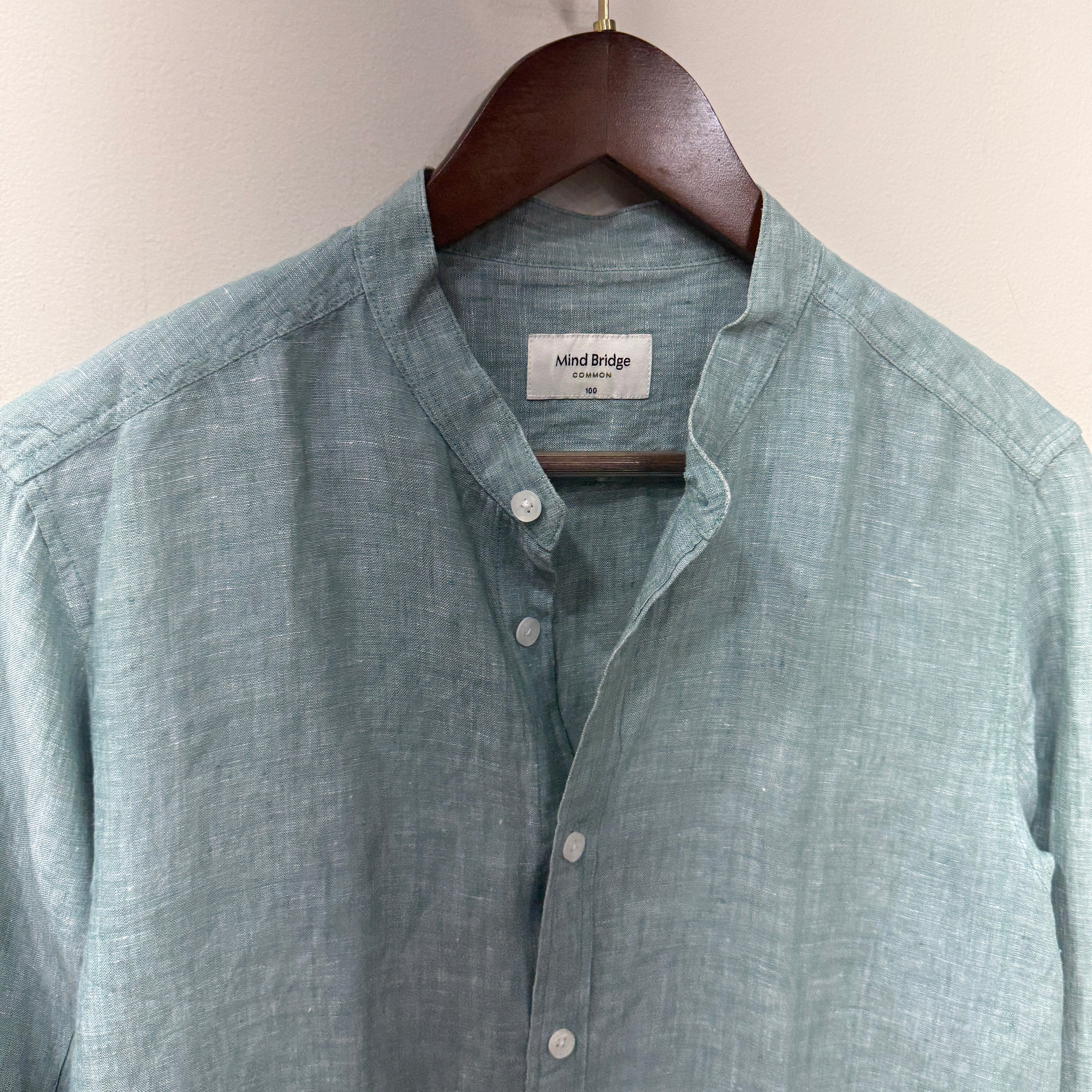 Mind Bridge linen solid shirt