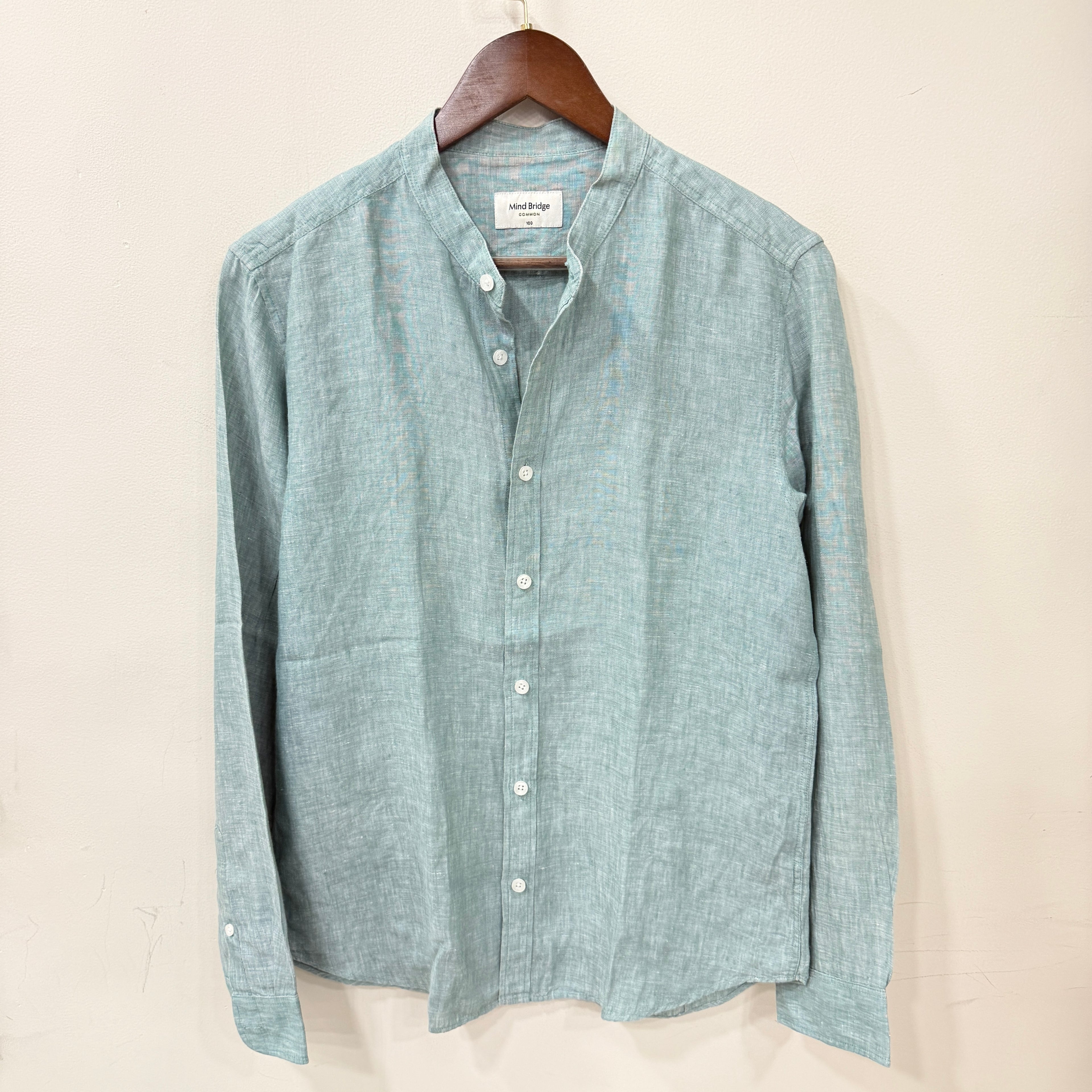 Mind Bridge linen solid shirt