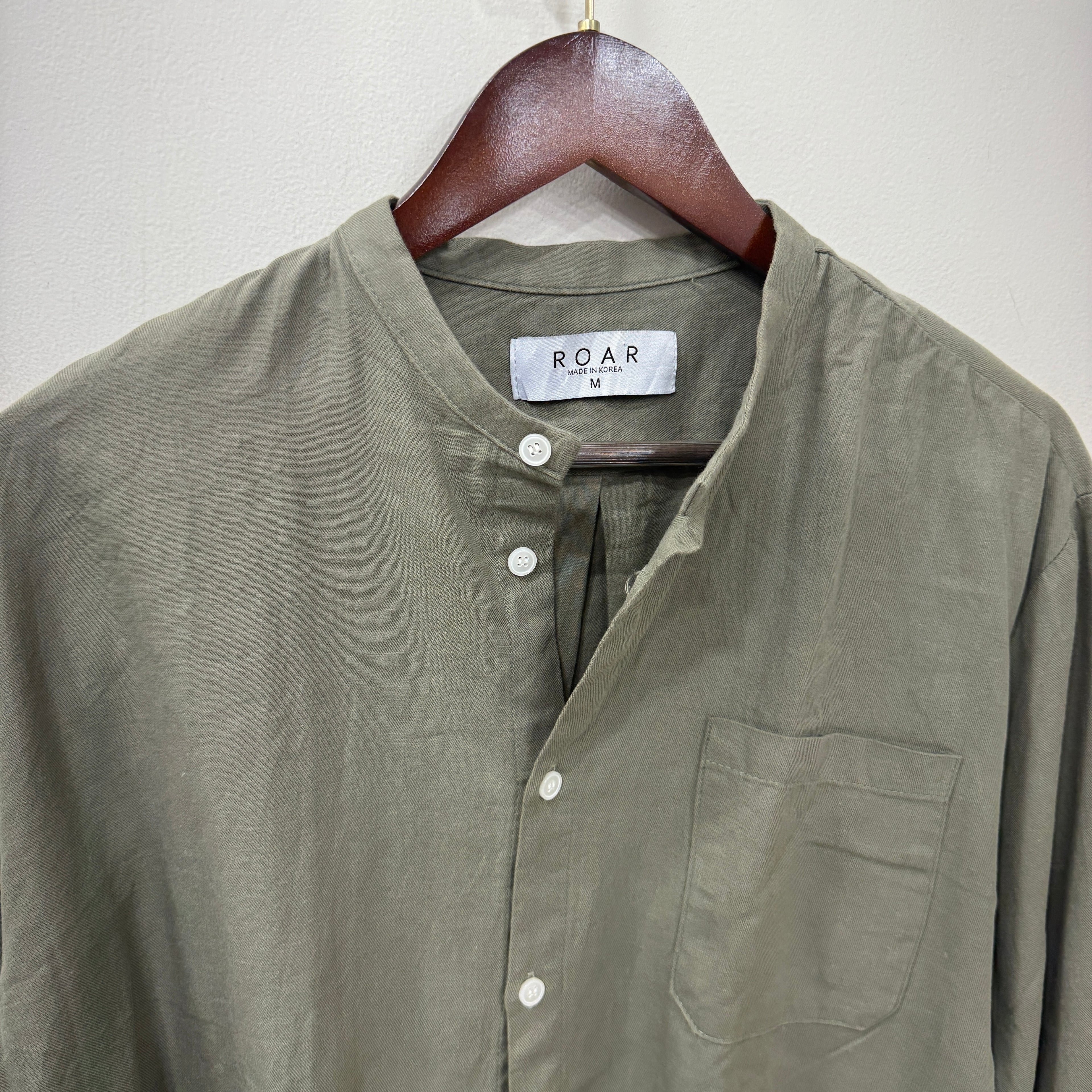 ROAR green solid shirt