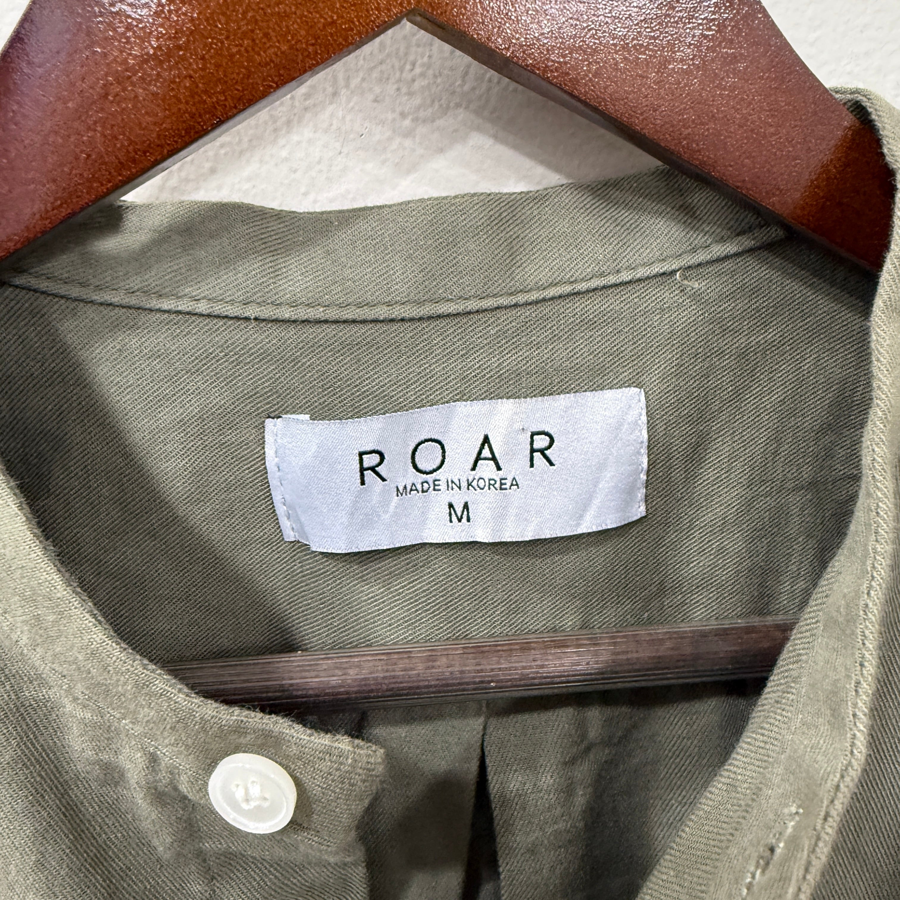 ROAR green solid shirt