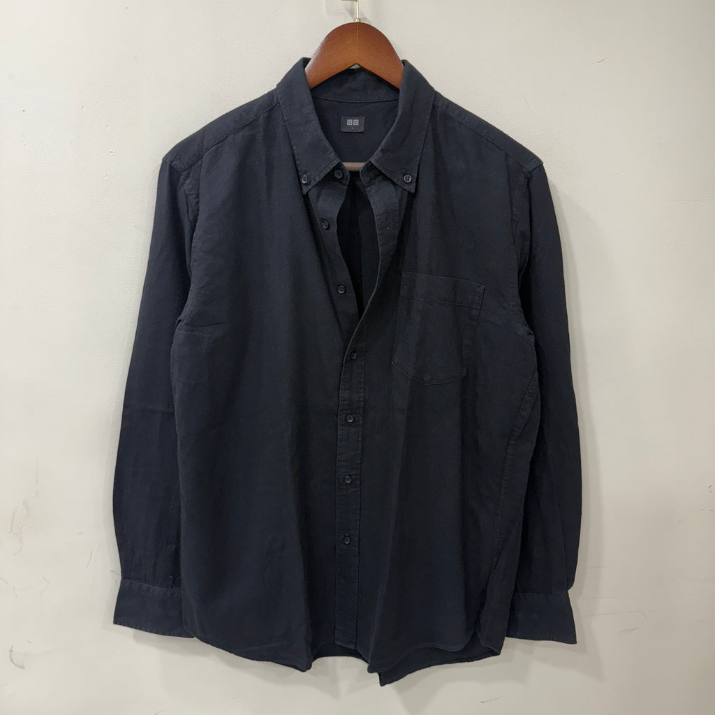 Uniqlo Black solid shirt