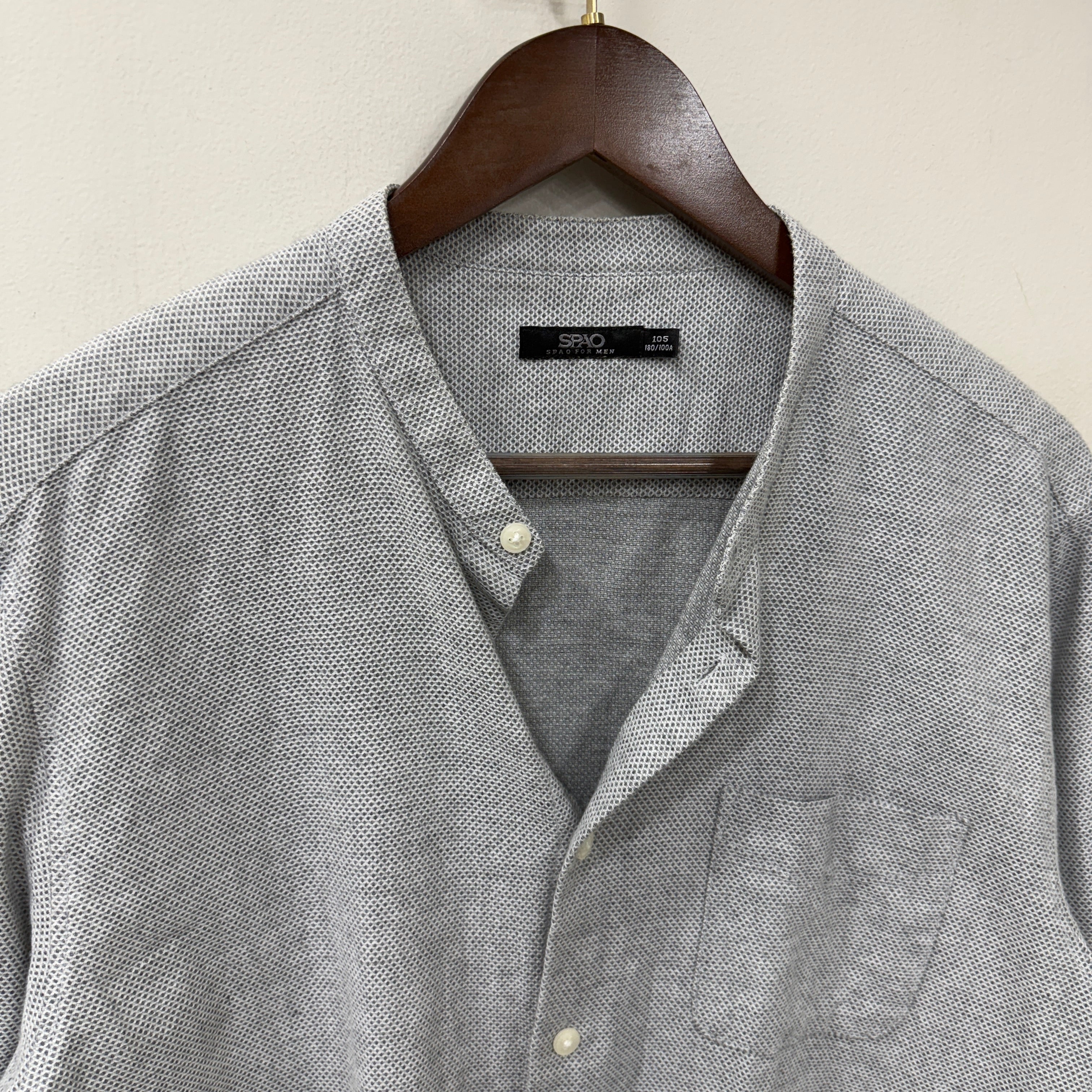 Spao grey solid shirt