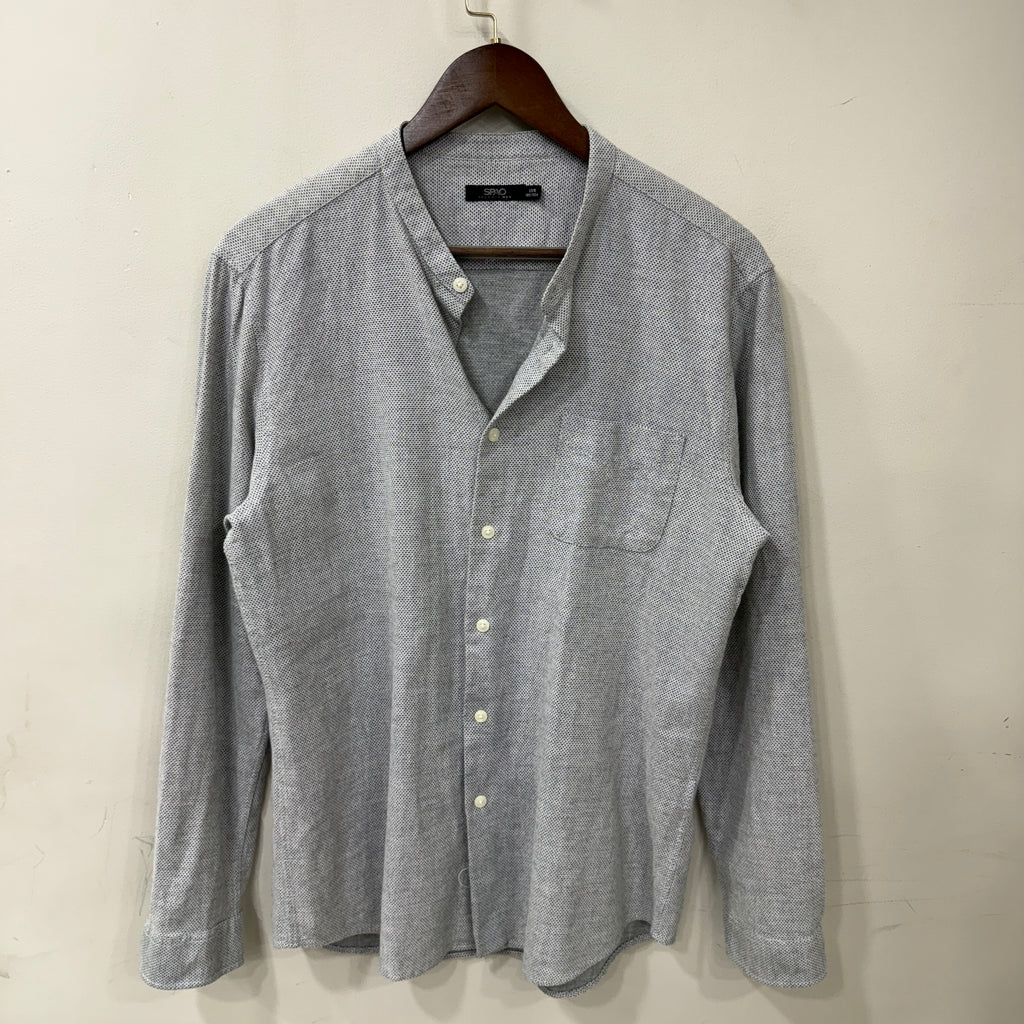 Spao grey solid shirt