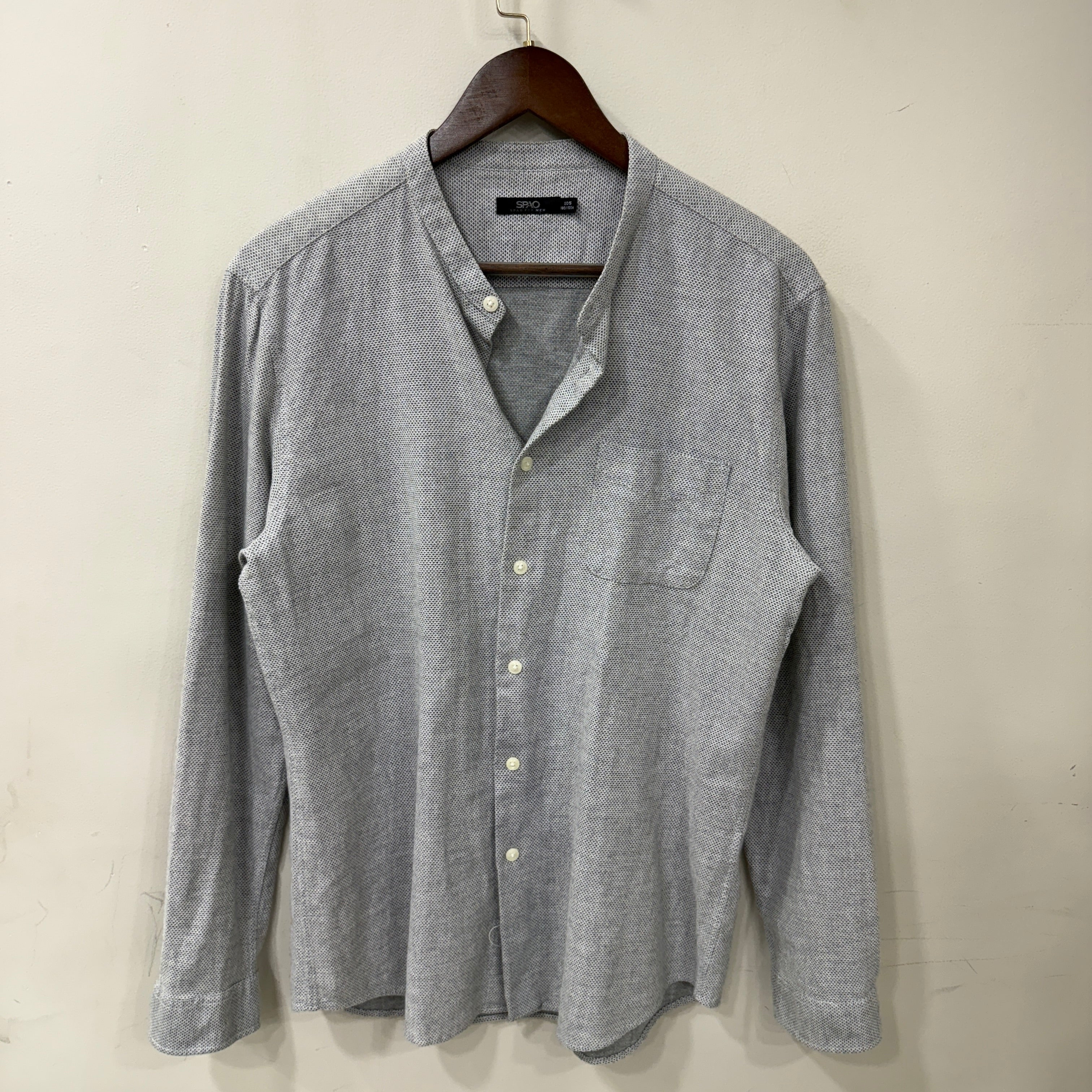 Spao grey solid shirt