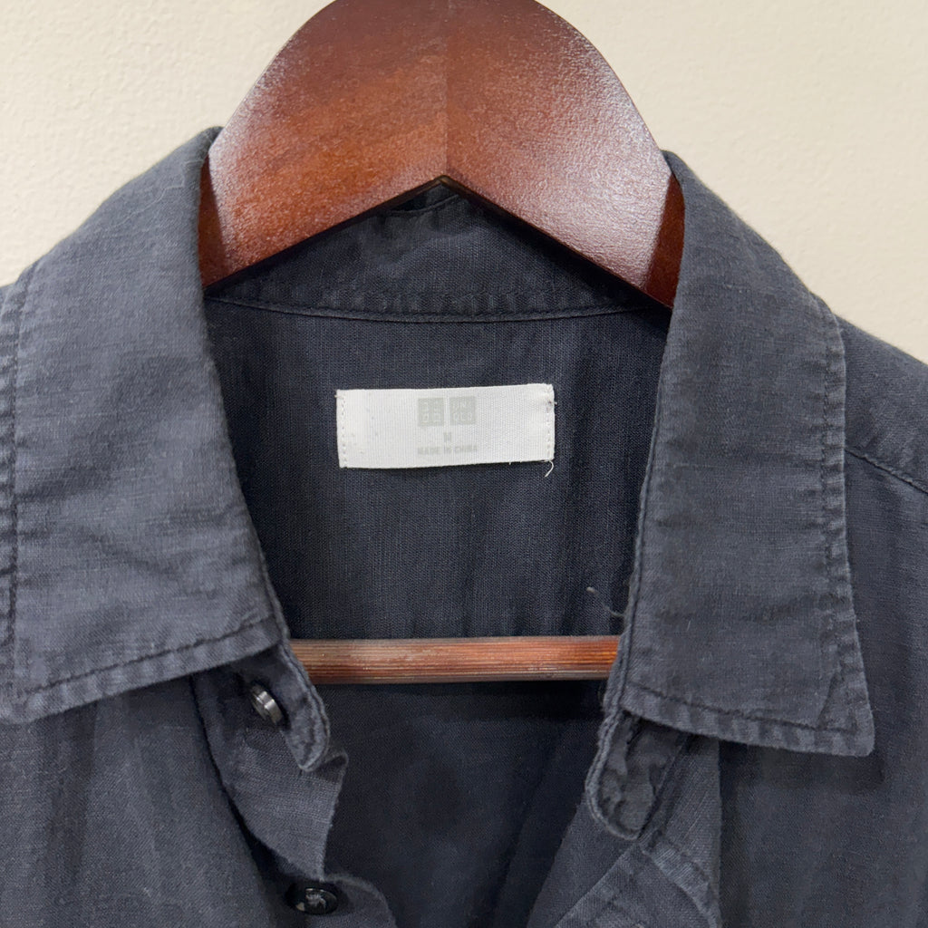 Uniqlo half sleeve linen shirt