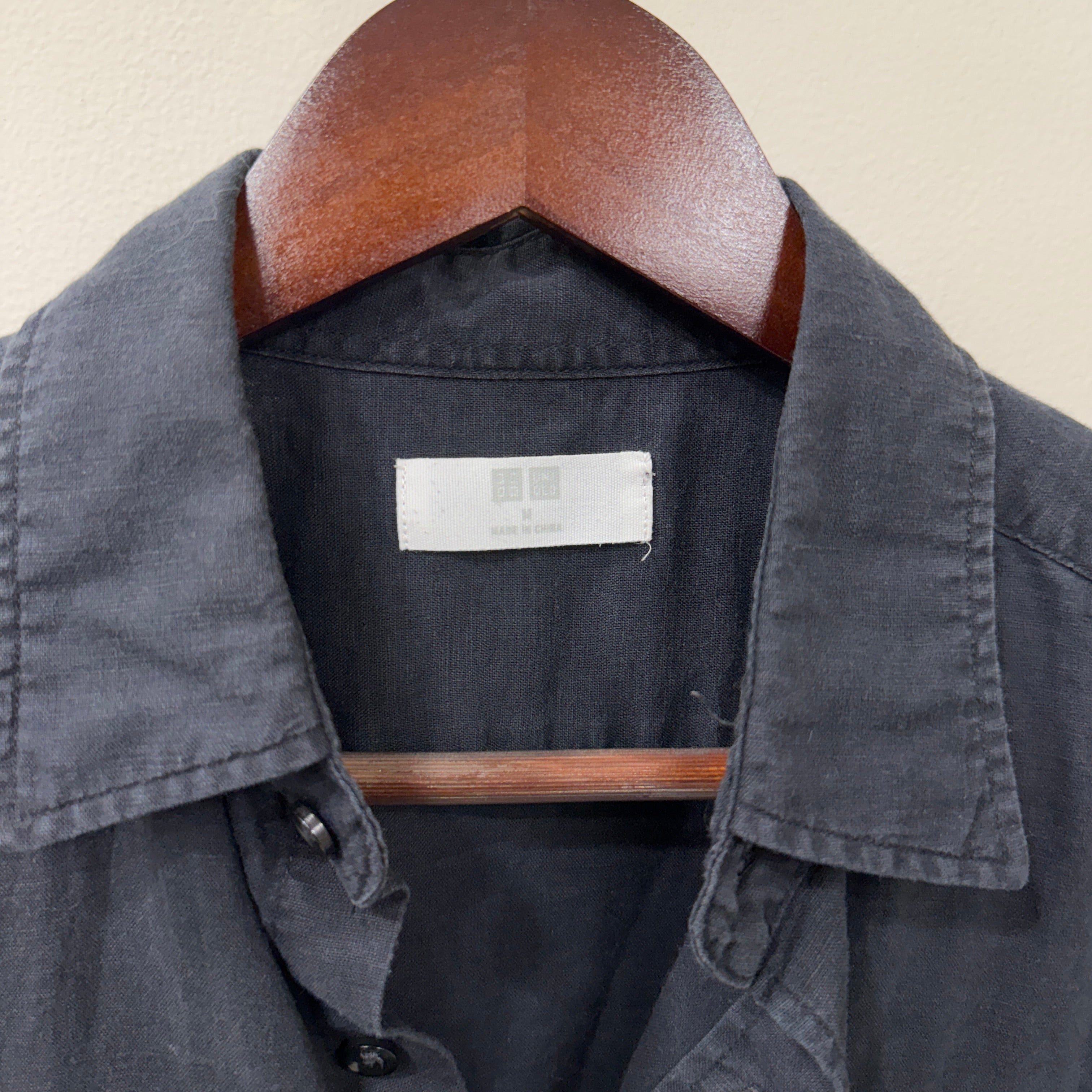 Uniqlo half sleeve linen shirt