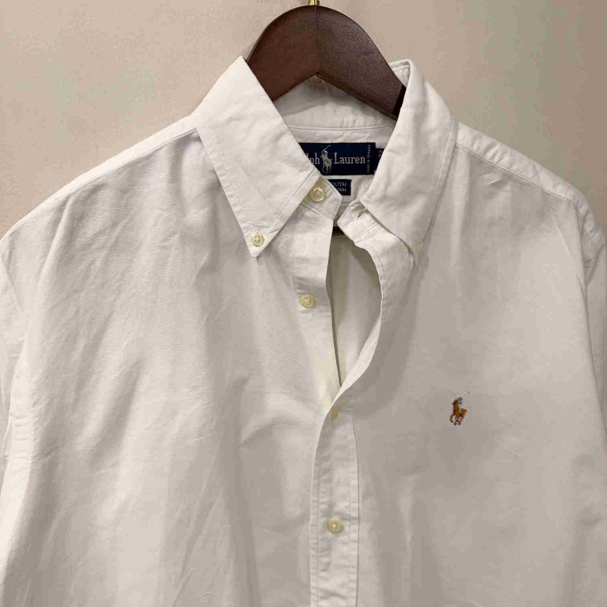 Ralph Lauren white buton down oxford shirt