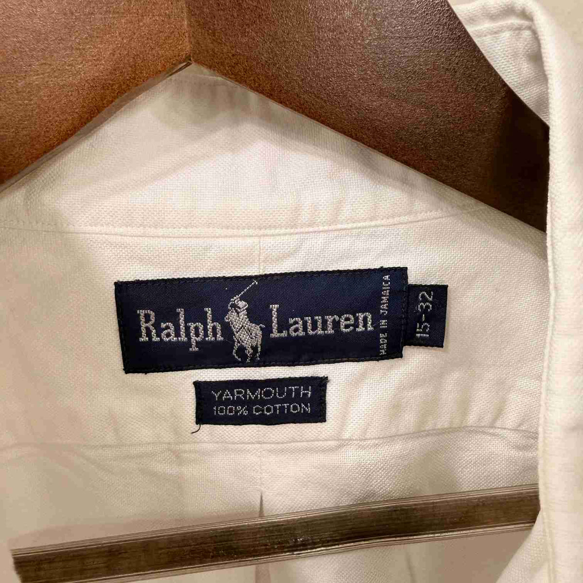 Ralph Lauren white buton down oxford shirt