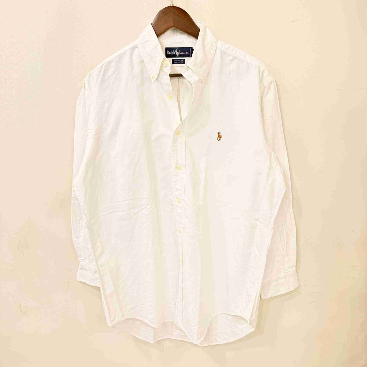 Ralph Lauren white buton down oxford shirt