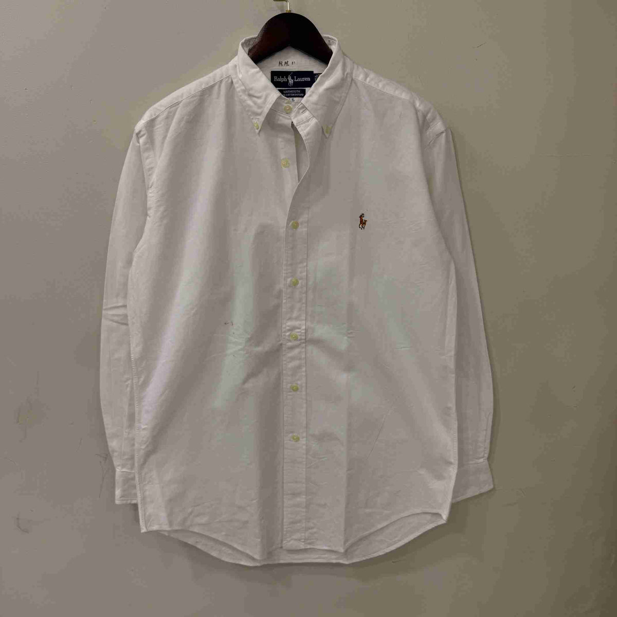 Ralph Lauren white buton down oxford shirt
