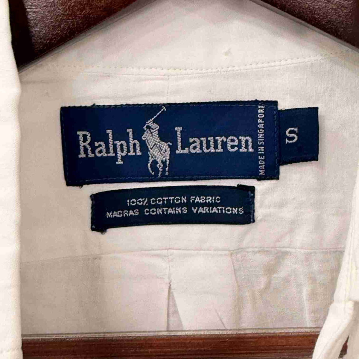 Ralph Lauren white buton down oxford shirt