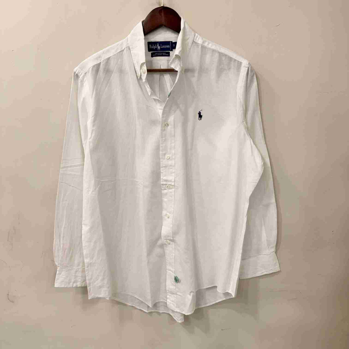 Ralph Lauren white buton down oxford shirt