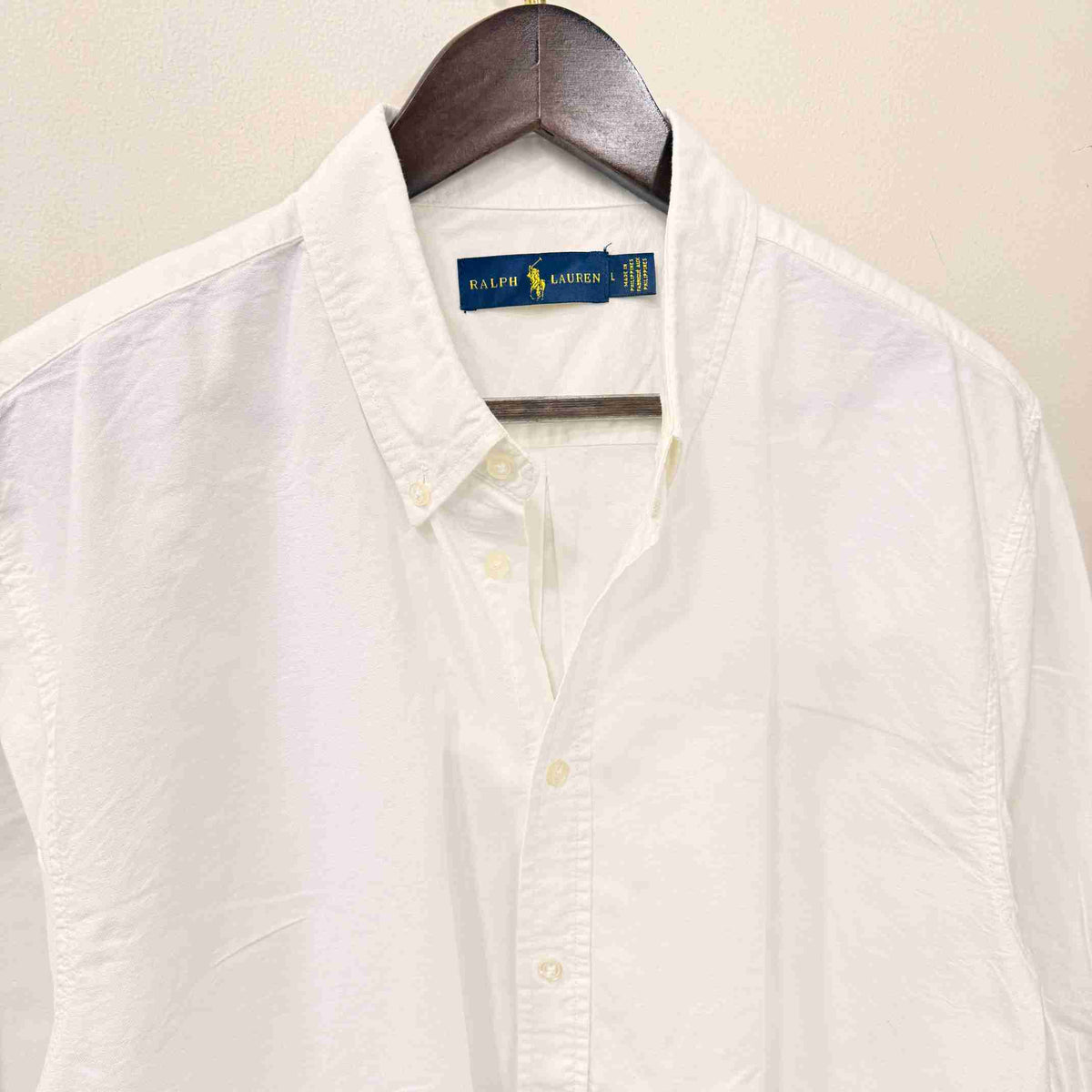 Ralph Lauren white buton down oxford shirt