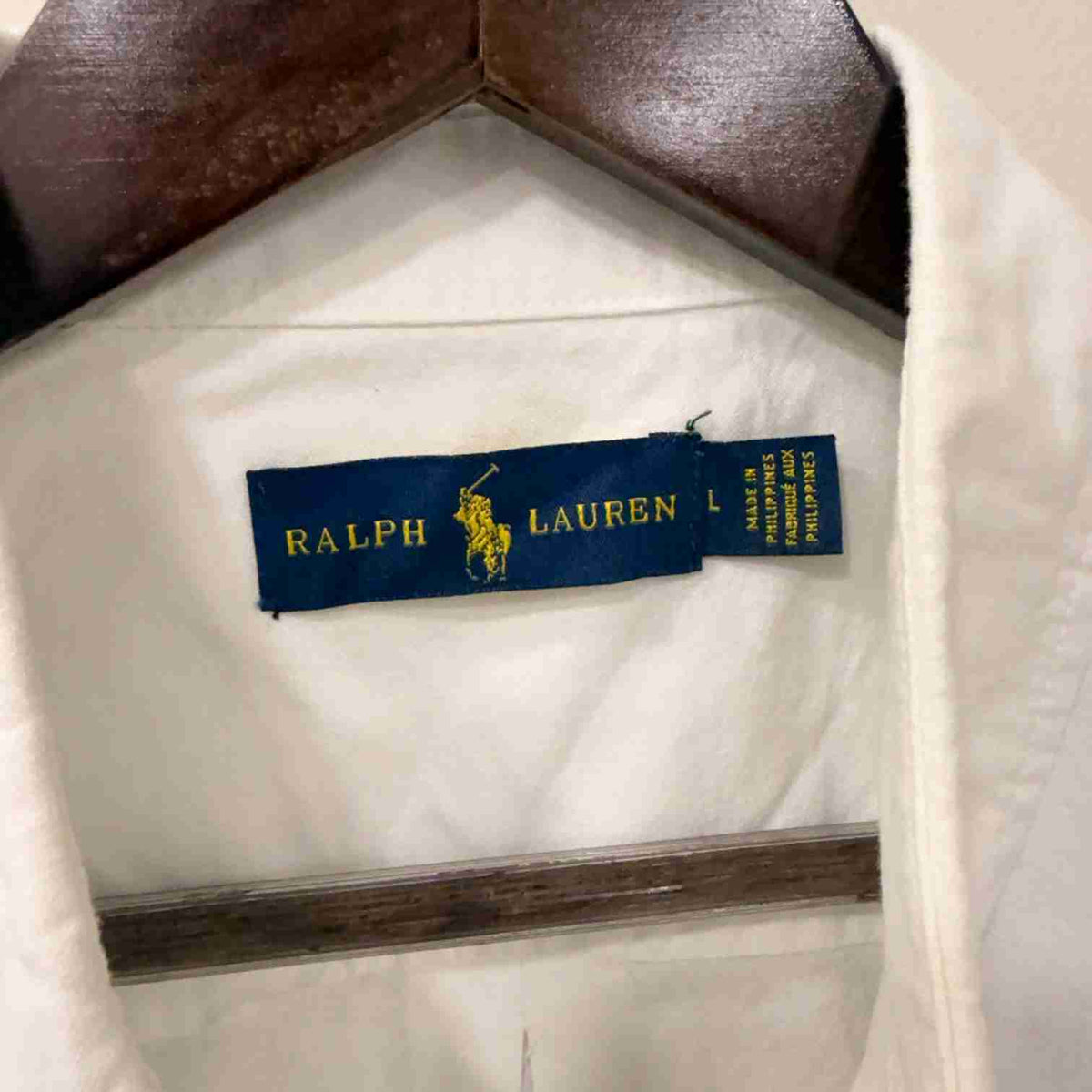 Ralph Lauren white buton down oxford shirt