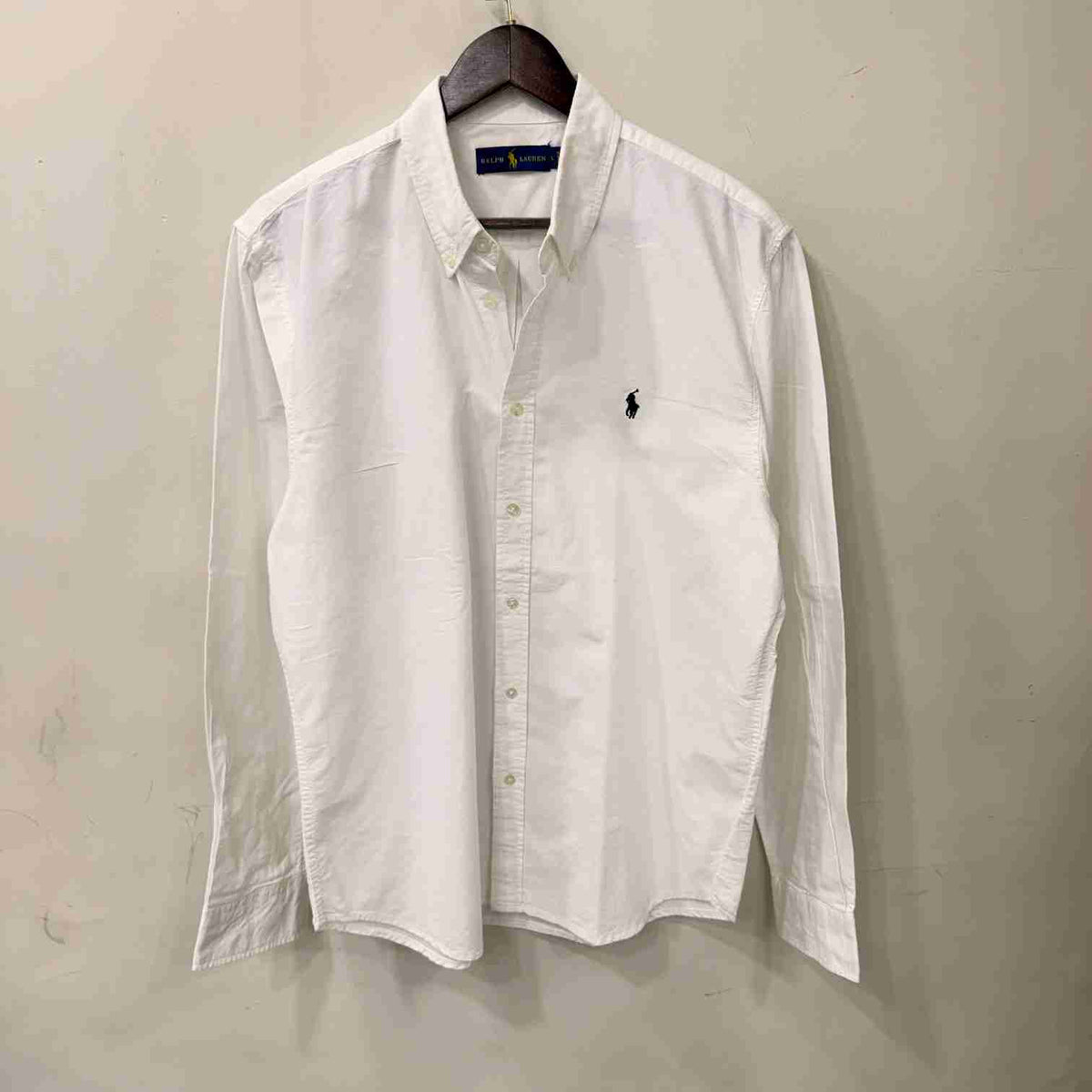 Ralph Lauren white buton down oxford shirt