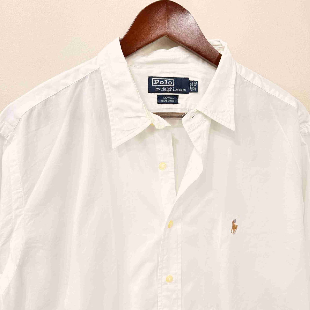 Ralph Lauren white buton down oxford shirt