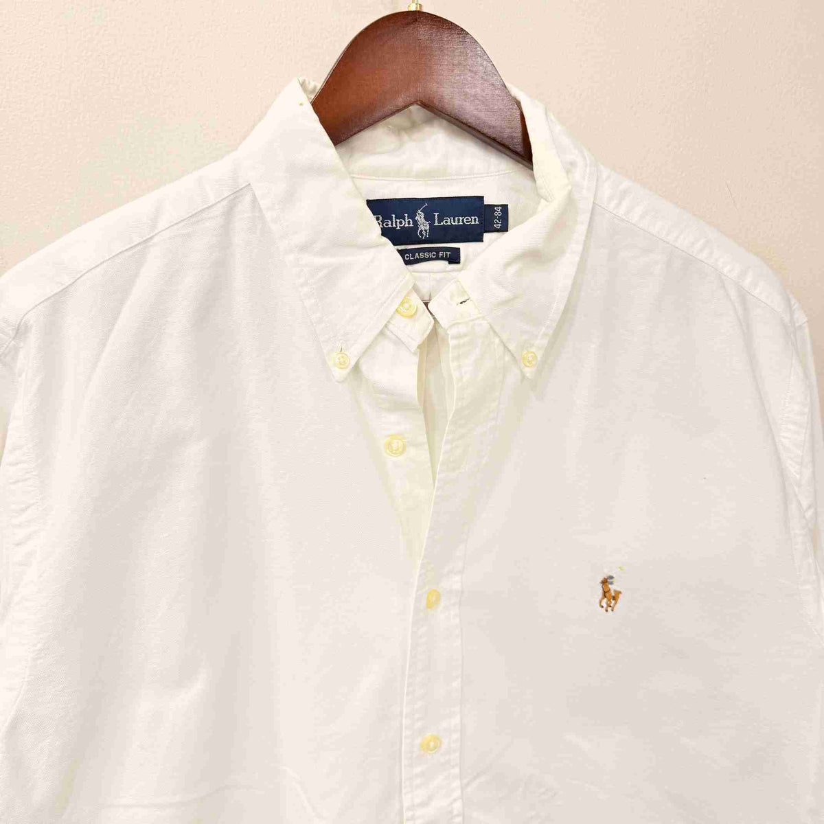 Ralph Lauren white buton down oxford shirt