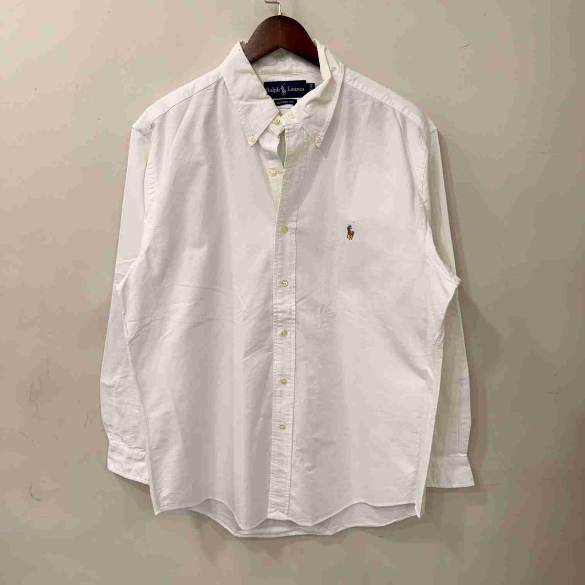 Ralph Lauren white buton down oxford shirt