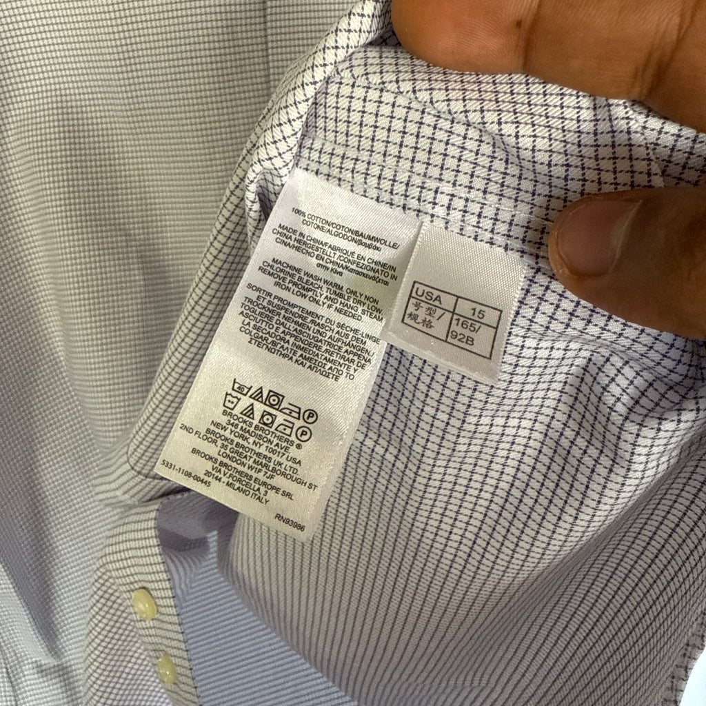 Brooks Brothers checkered shirt