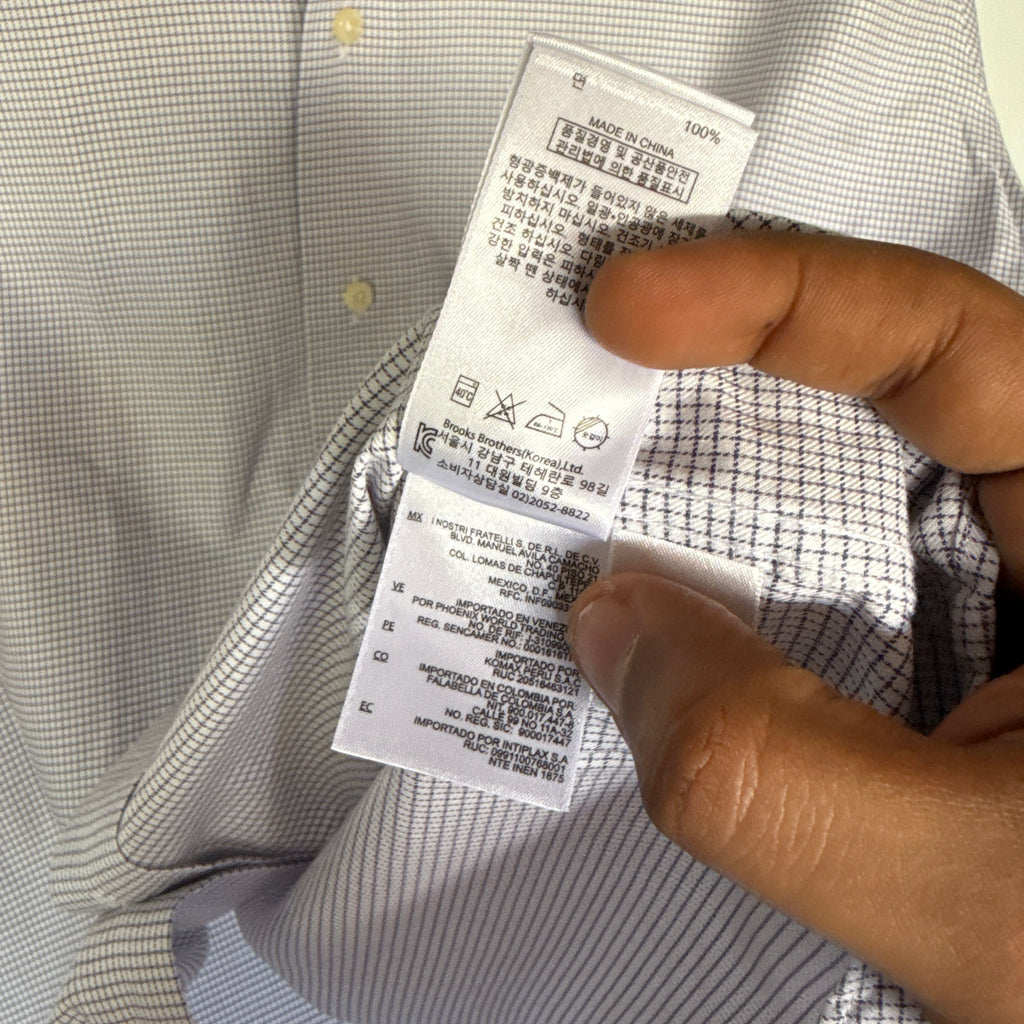 Brooks Brothers checkered shirt