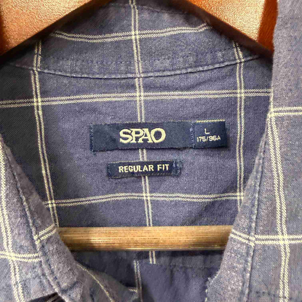 Spao checkered linen shirt