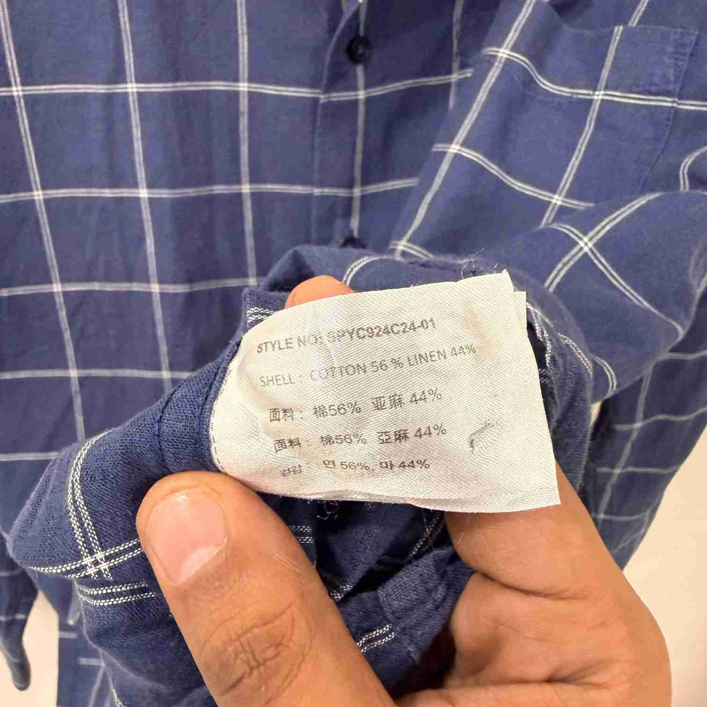 Spao checkered linen shirt