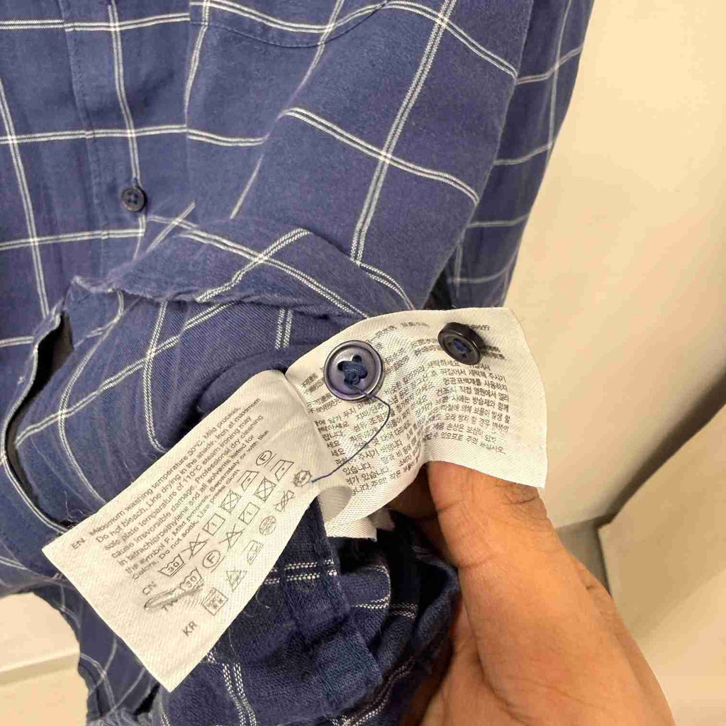 Spao checkered linen shirt