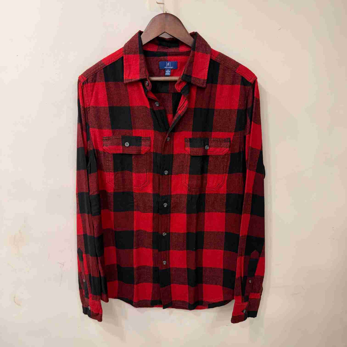 George red checkerd shirt