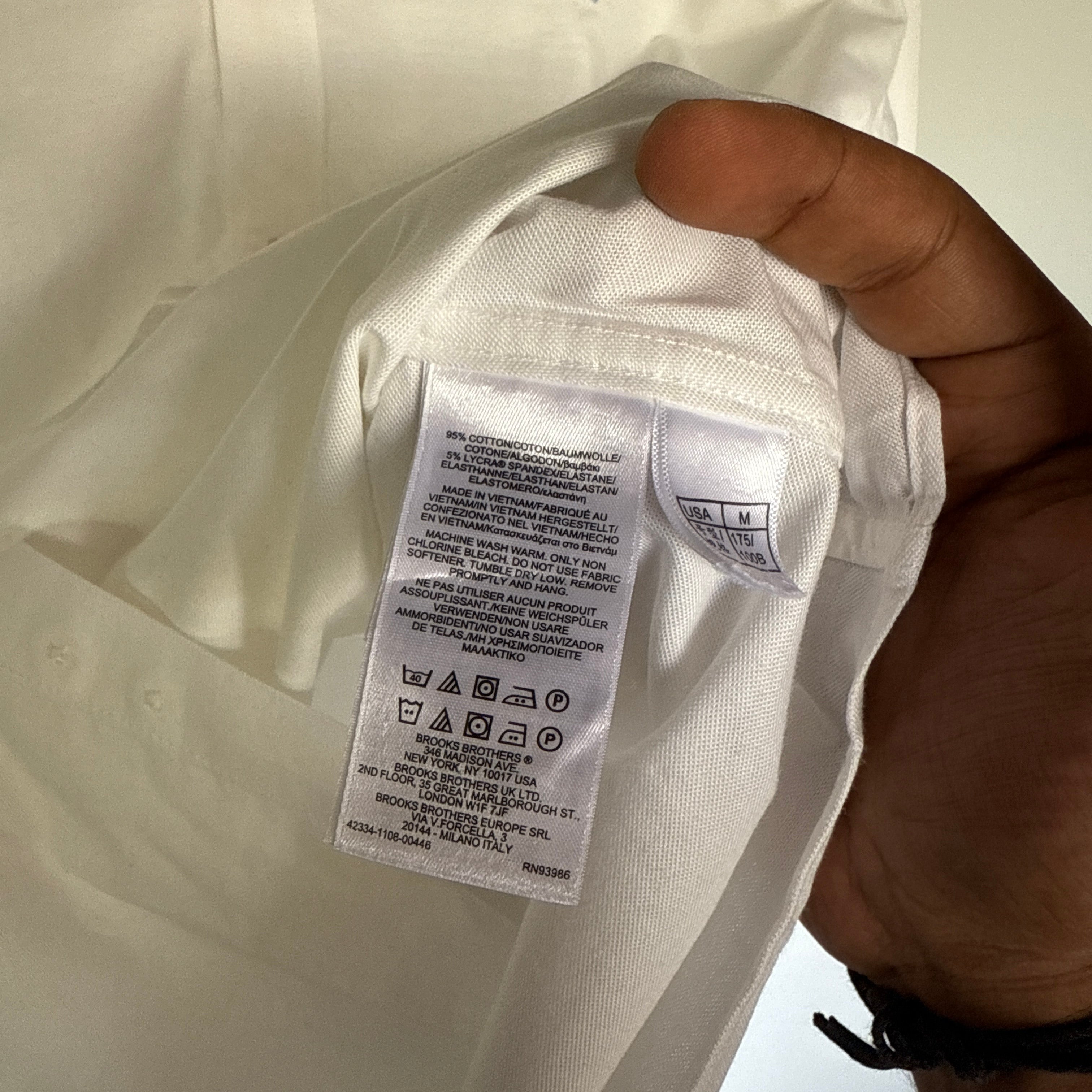 Brooks Brothers premium white shirt