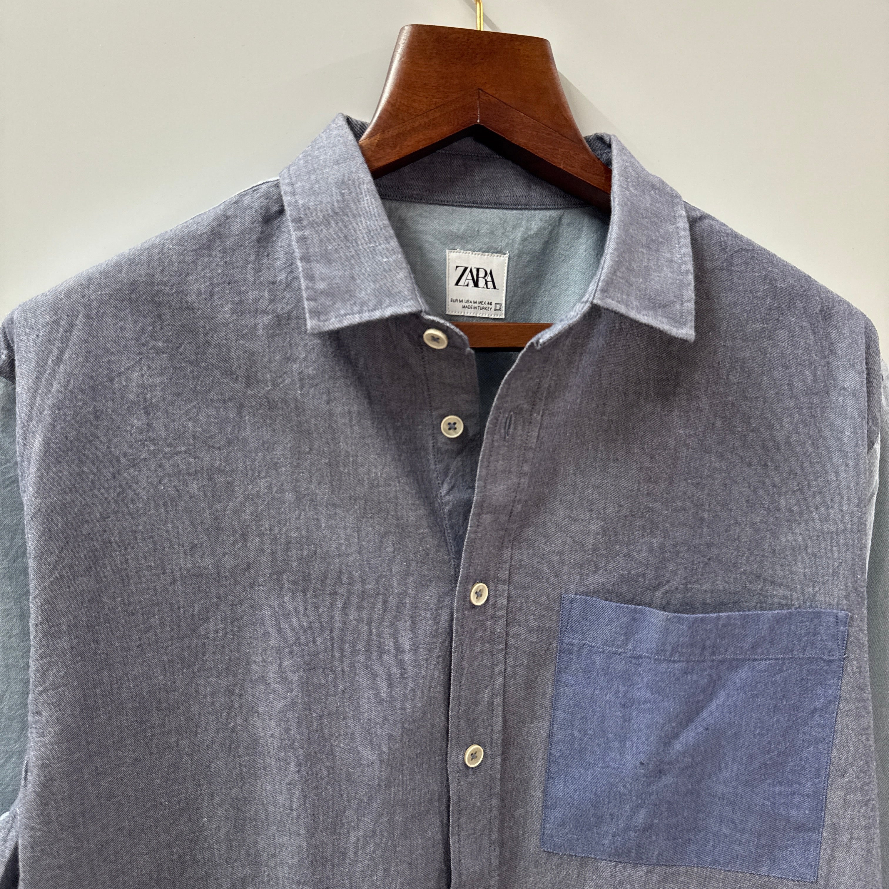 Zara solid shirt