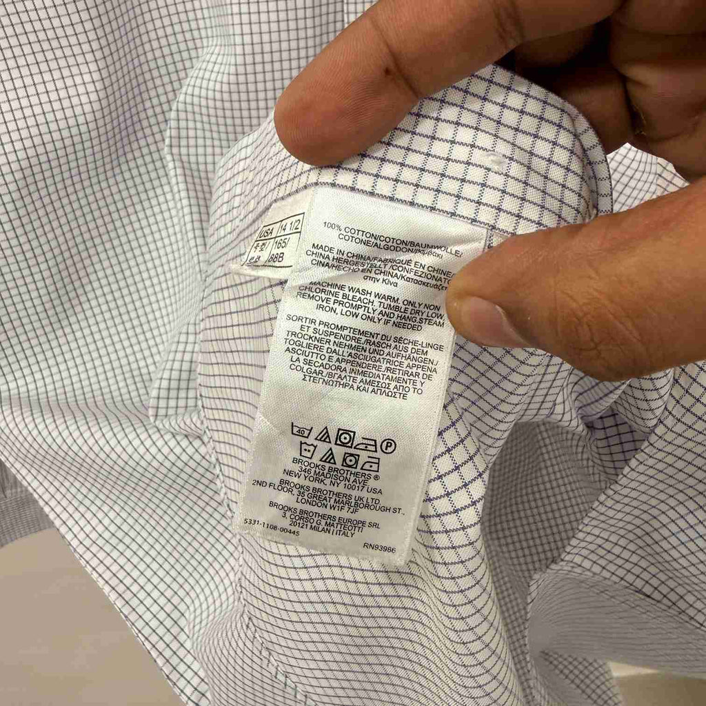 Brooks Brothers checkered shirt