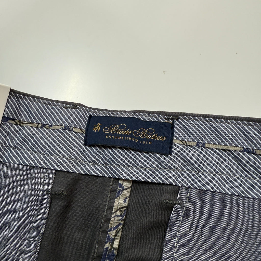 Brooks Brothers Charcoal Grey Straight Fit Chinos