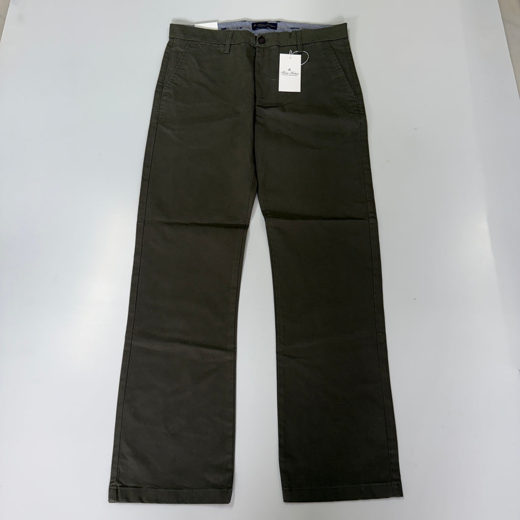 Brooks Brothers Olive Green Straight Fit Chinos